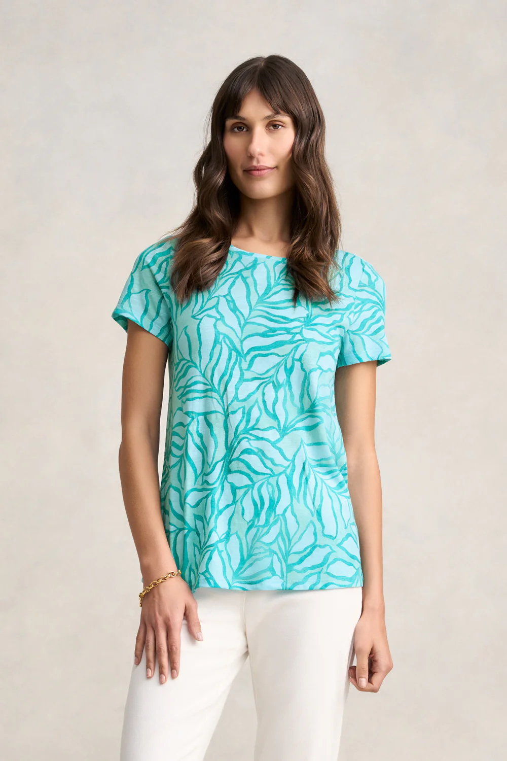 Printed T-Shirt - Two Tone Foliage - Skullriy