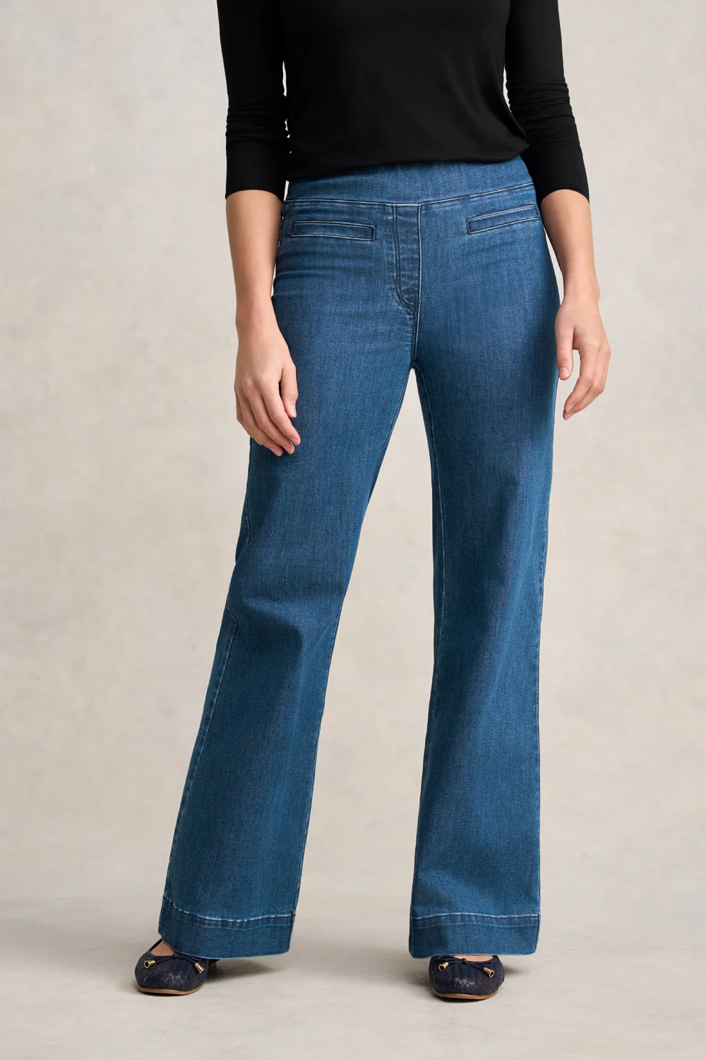 Bengajean  Le Flare - Washed Mid Indigo - Skullriy