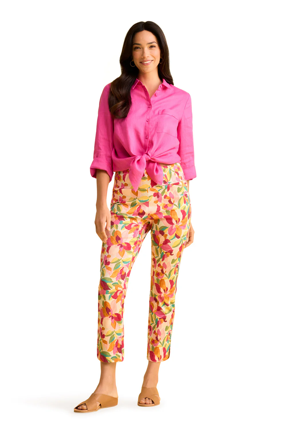 Printed Pant - Rococo White Print - Skullriy