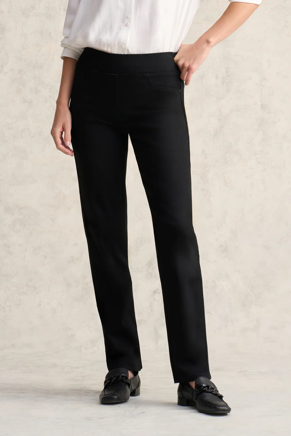 Bengajean  Straight Cashmere Feel - Black - Skullriy