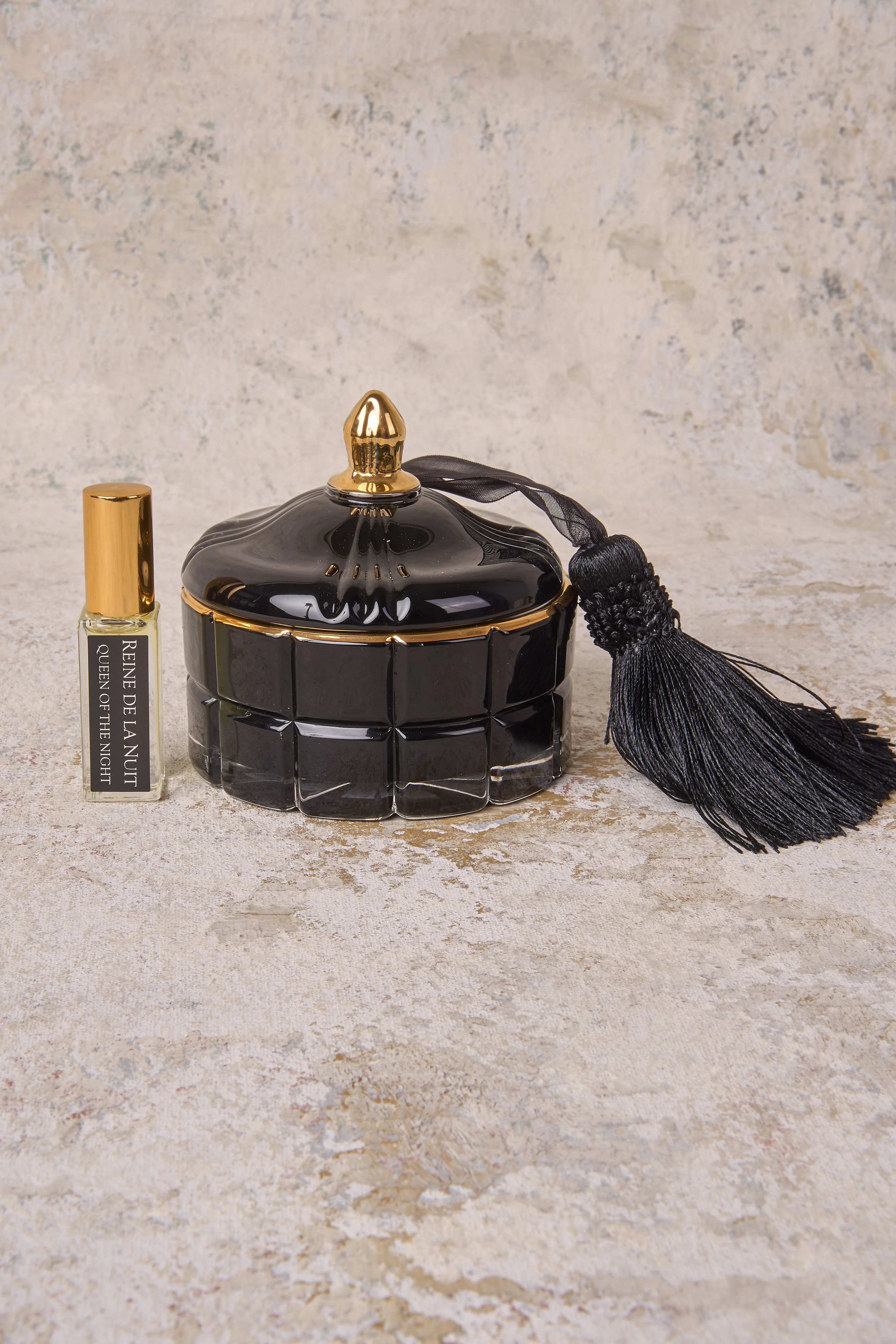 C te Noire Black Art Deco Candle - Skullriy