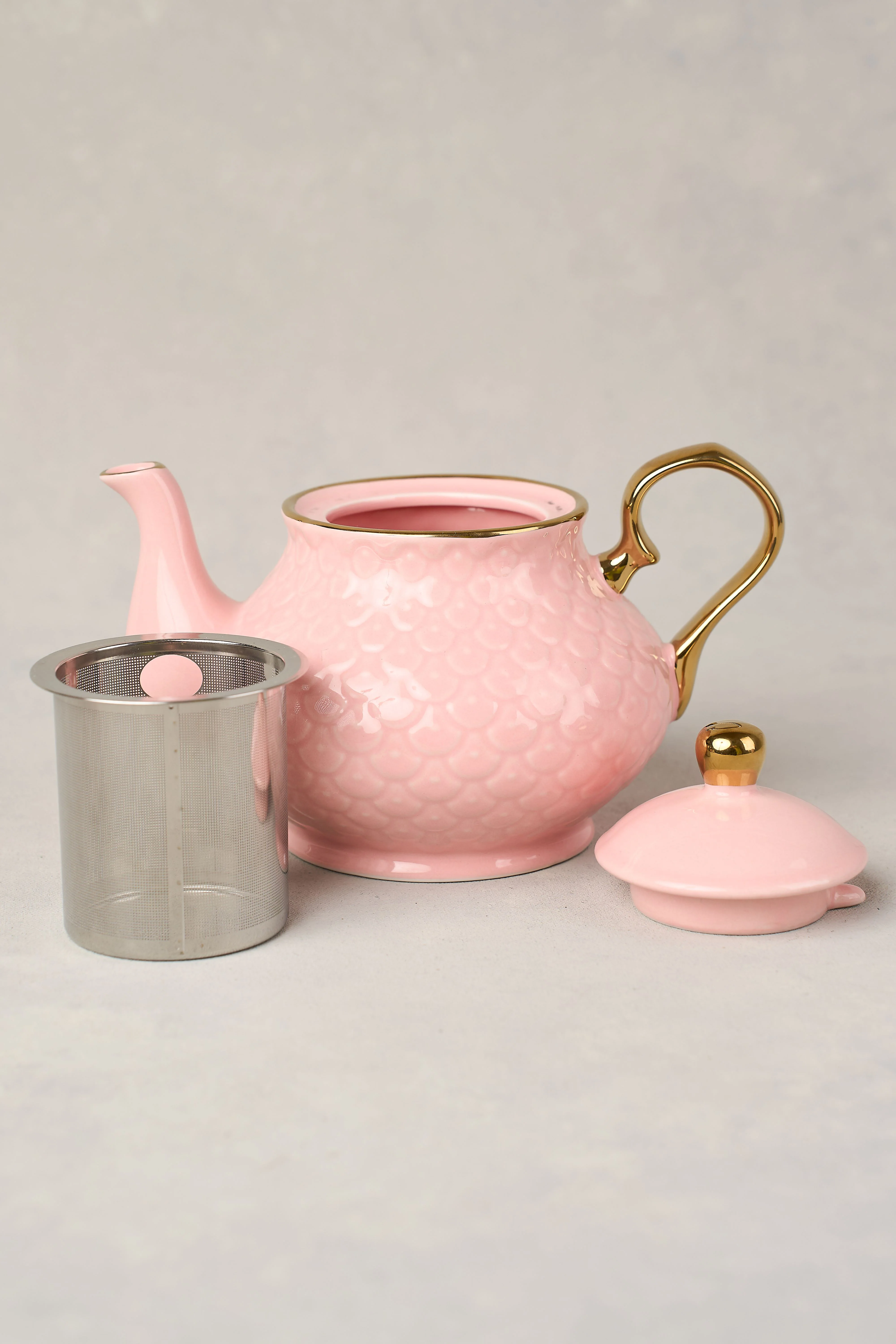 Ripple Blush Teapot - Skullriy