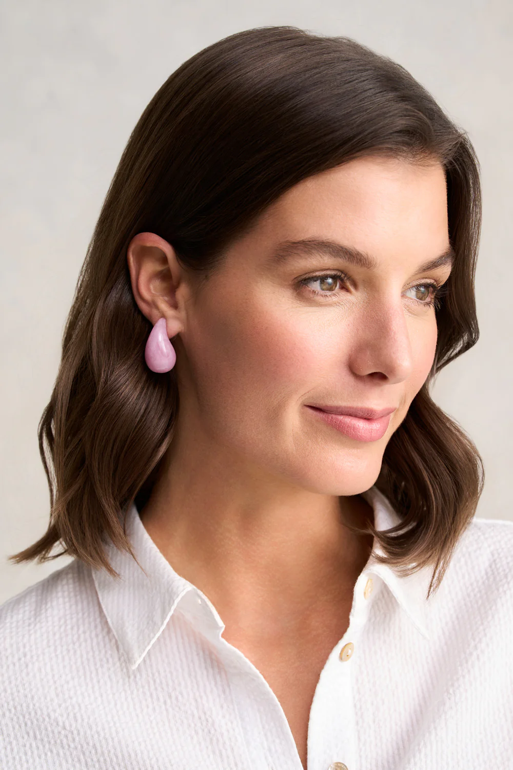 Resin Tear Studs  C Pink - Skullriy