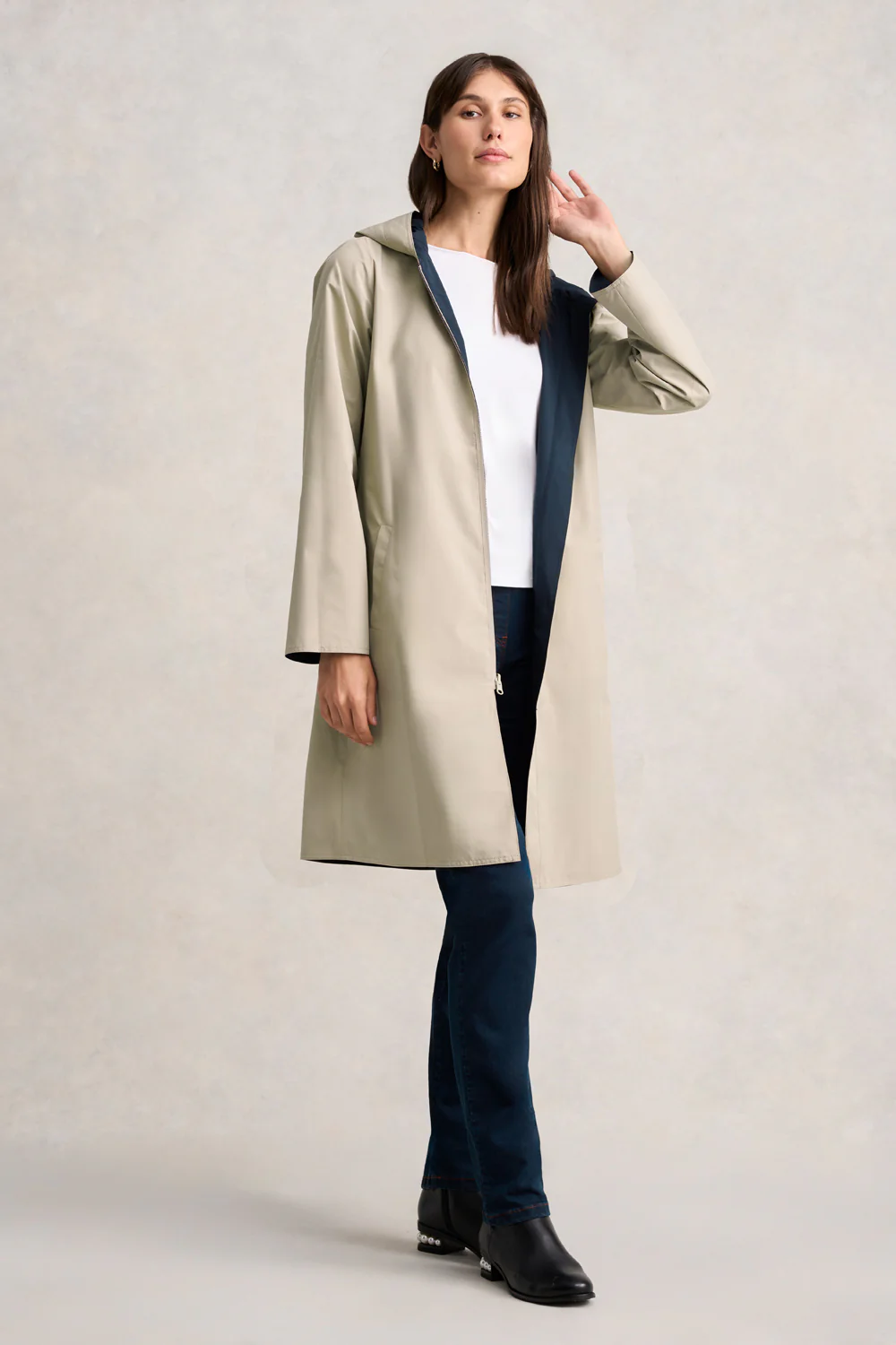 Reversible Raincoat - Ink & Stone - Skullriy