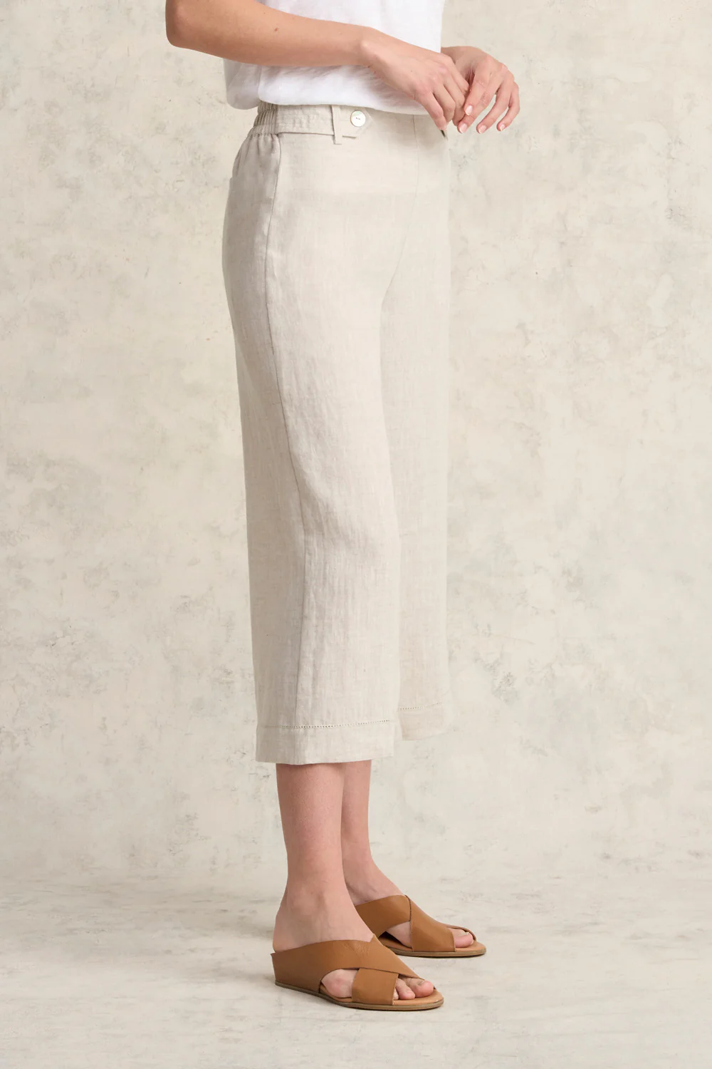 Linen Culotte - Natural Cross Dye - Skullriy