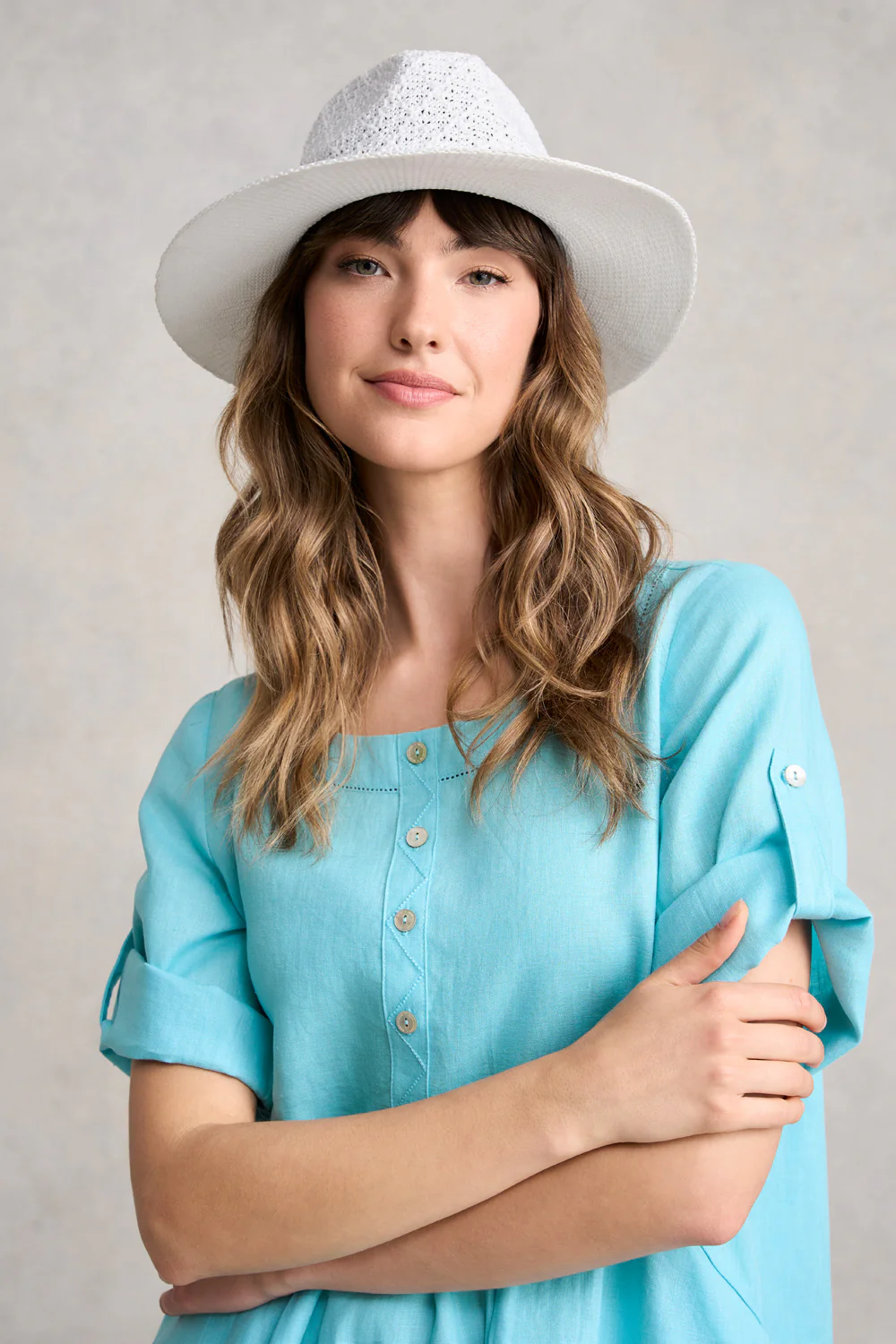 Serge Packable Fedora - White - Skullriy