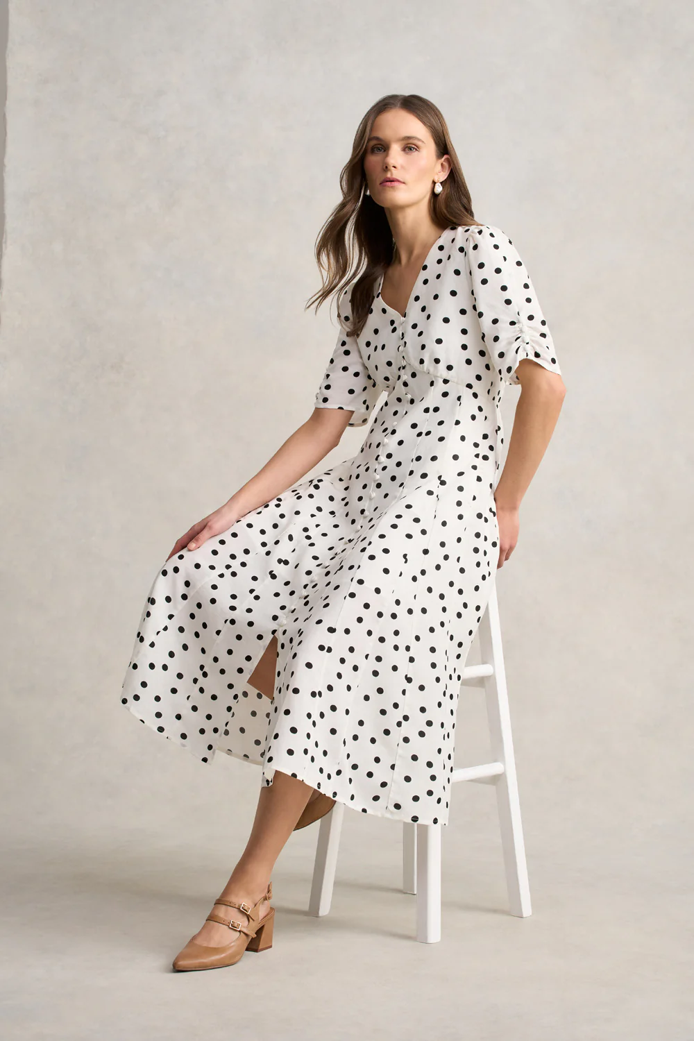 Spot Panel Dress  C Spot Print - Skullriy
