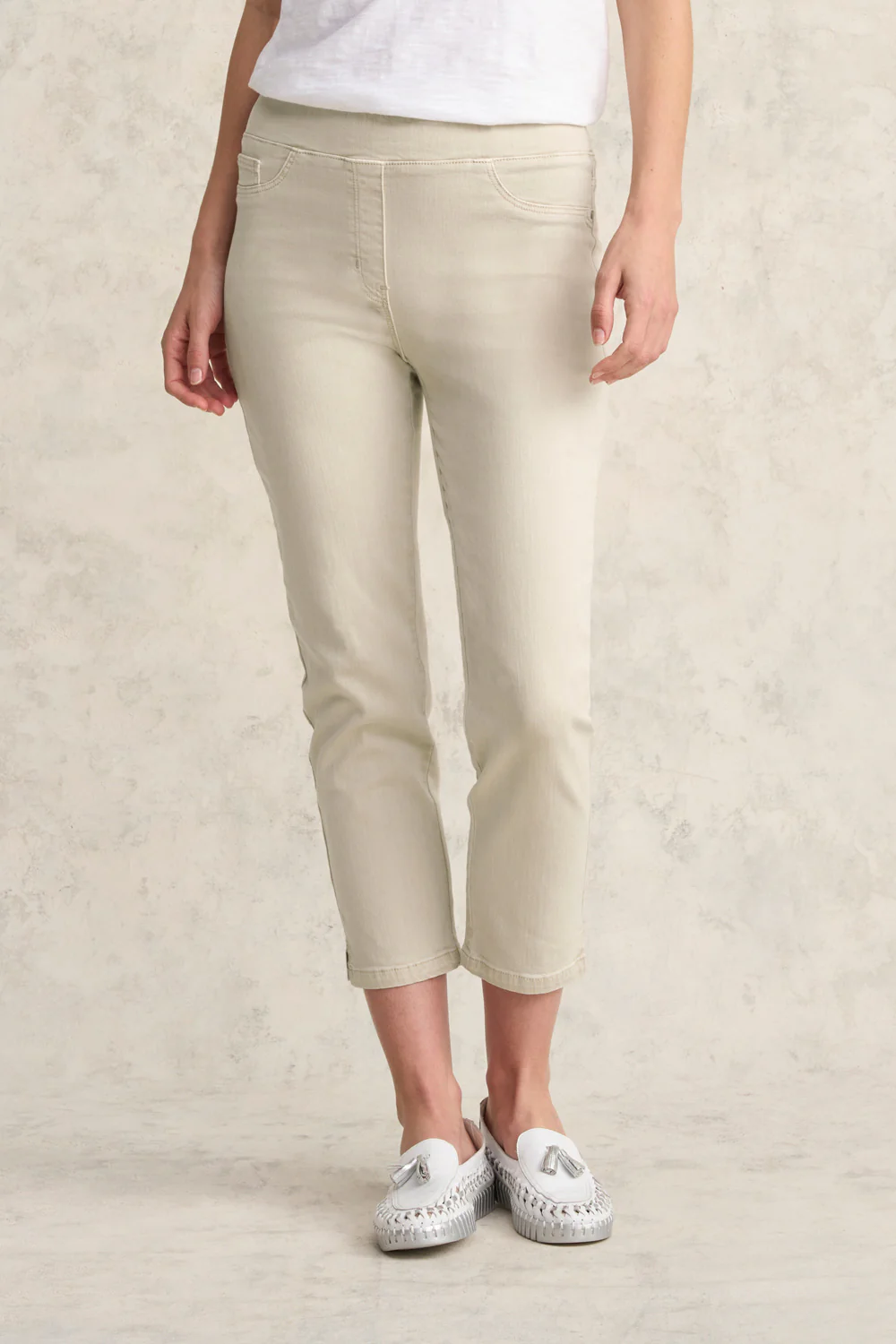 Bengajean  3/4 Slim Leg - Taupe - Skullriy