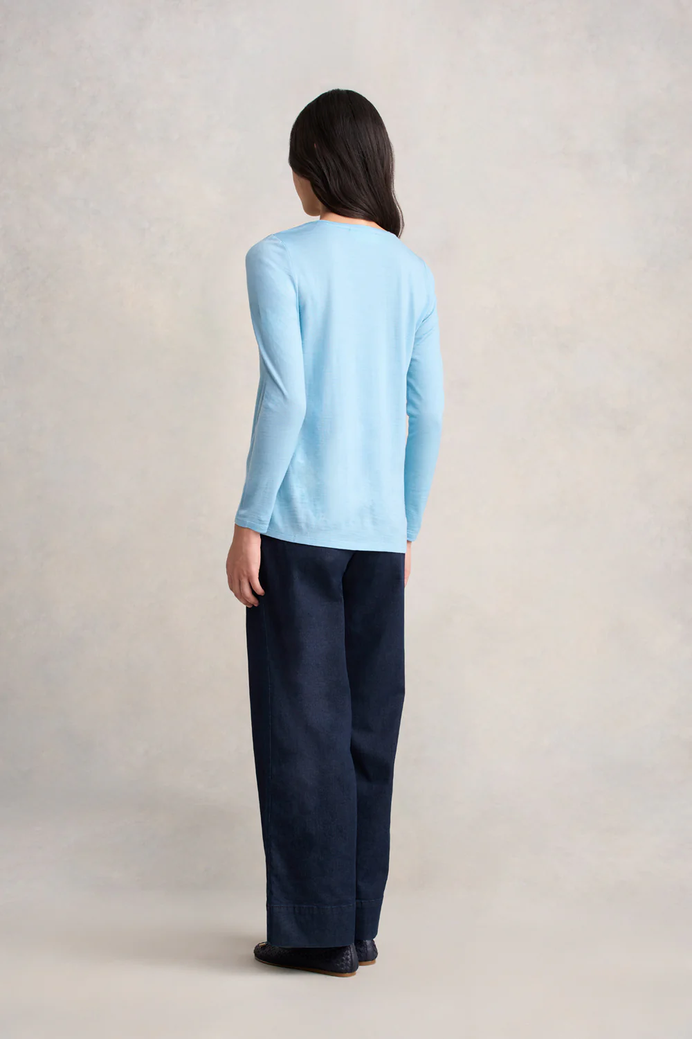 Wool Jersey Tee - Lake Blue - Skullriy