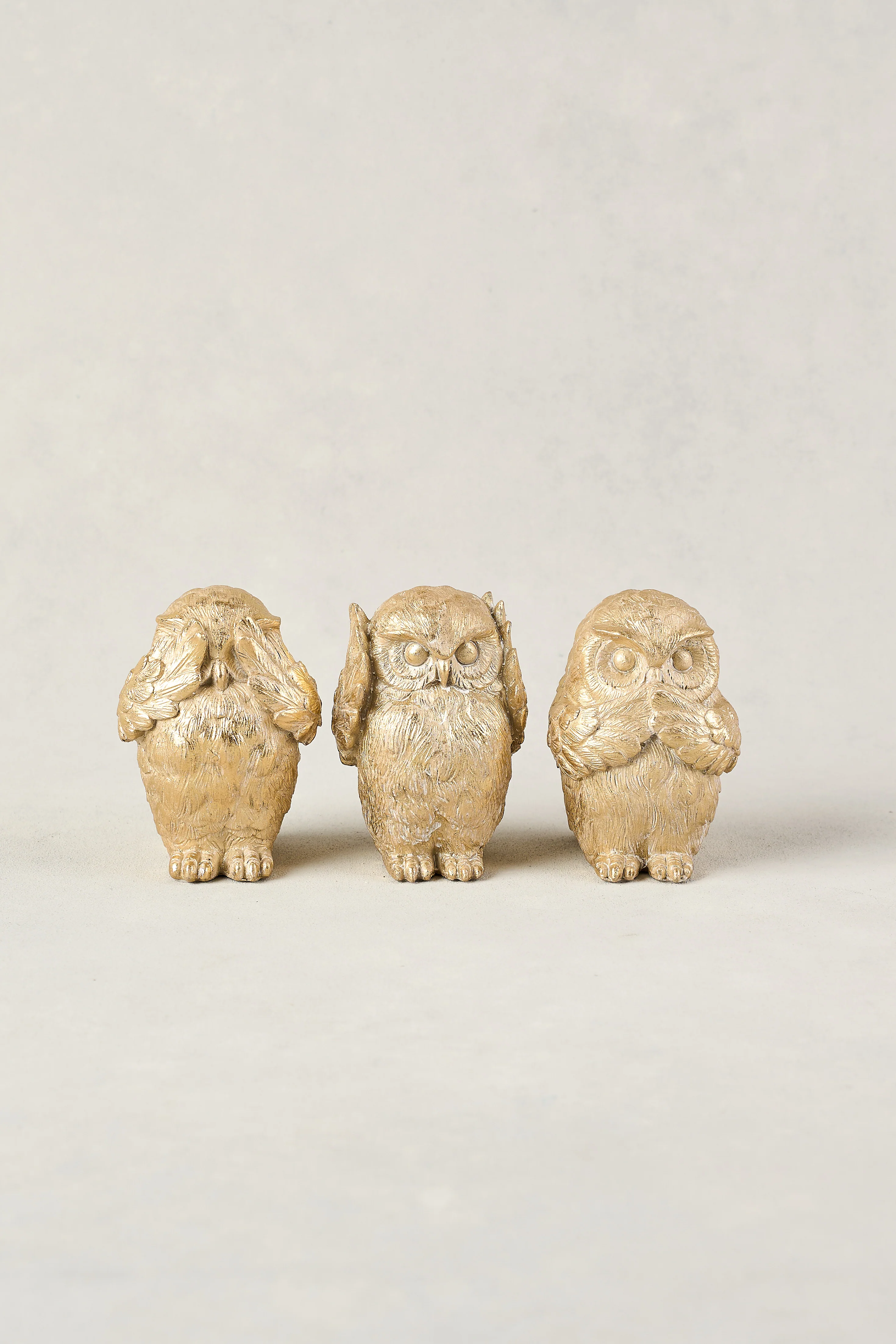 Figurine Owl Set Of 3 - Skullriy