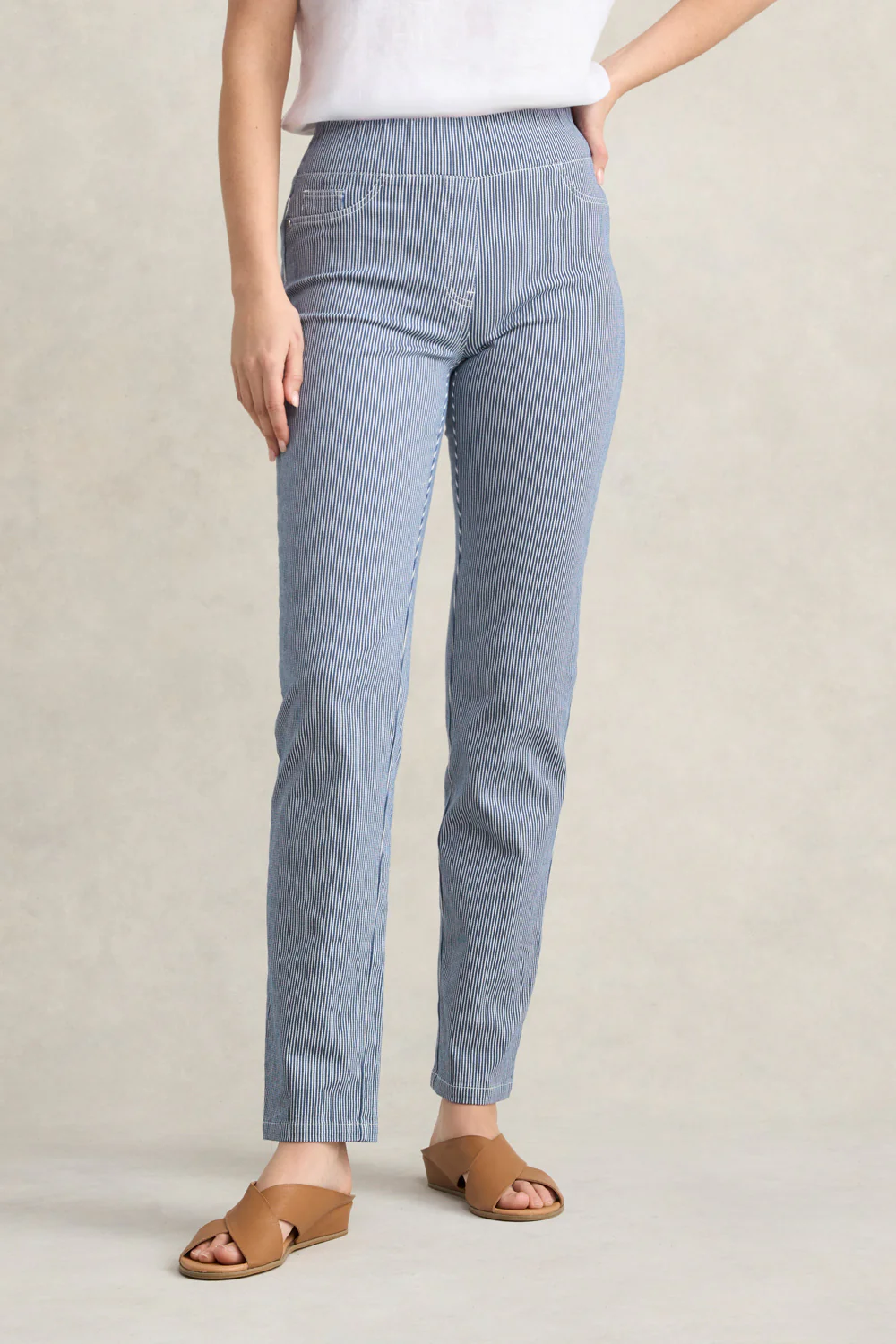 Bengajean  Full Length Straight Leg - Nautical Stripe - Skullriy