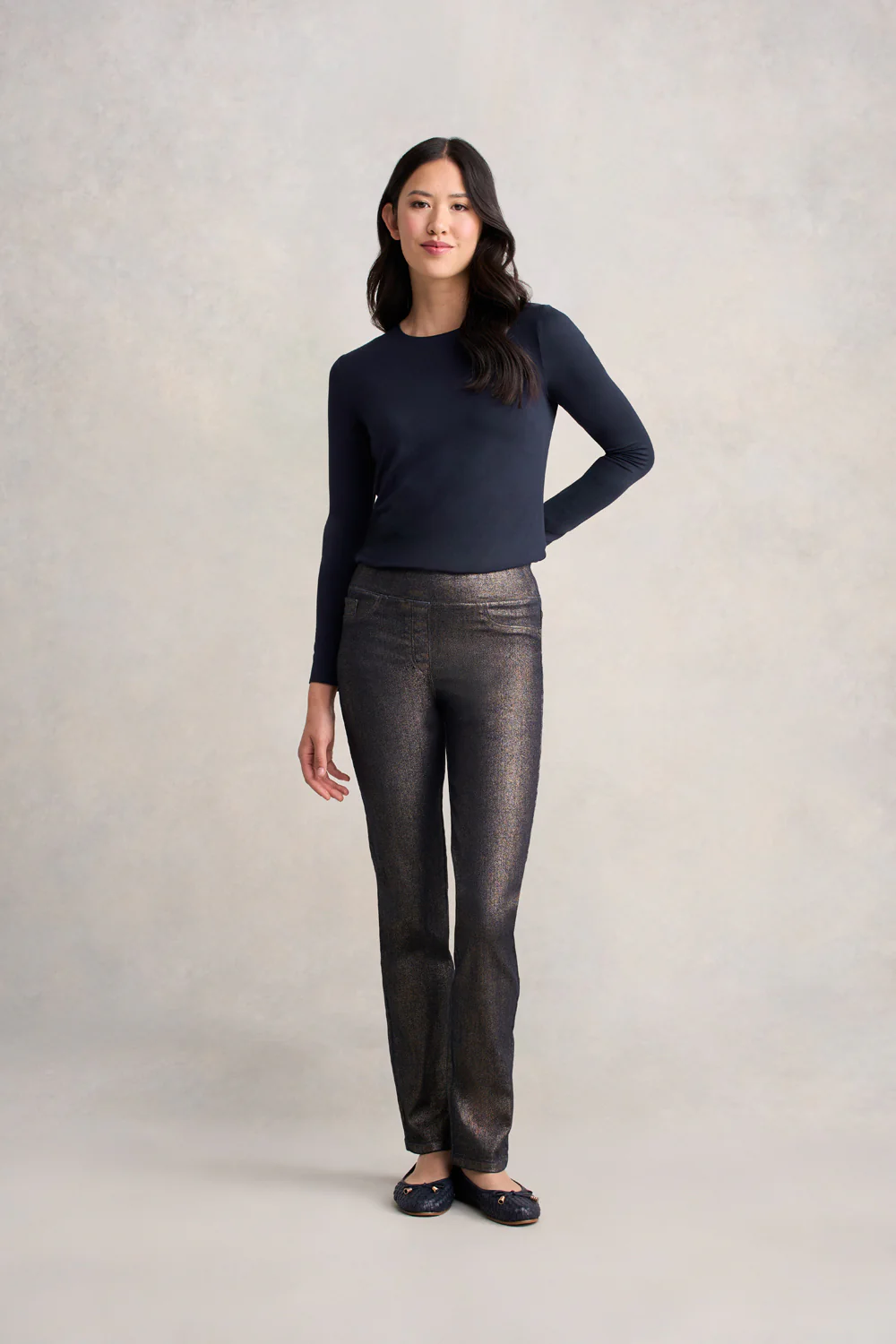 Bengajean  Metallic Straight - Bronze Metallic - Skullriy