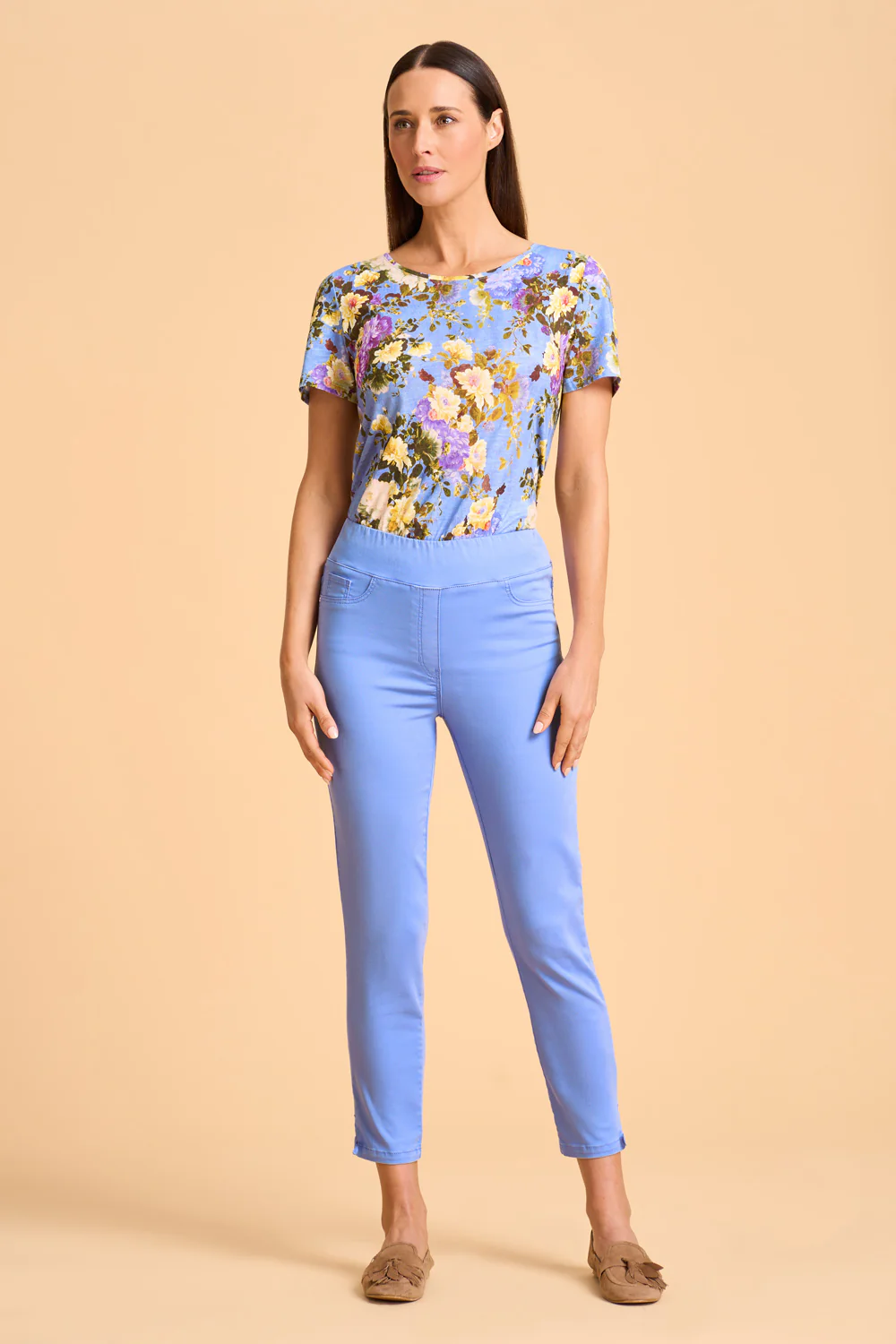 Bengajean  7/8 Tied Cuff - Bright Bluebell - Skullriy