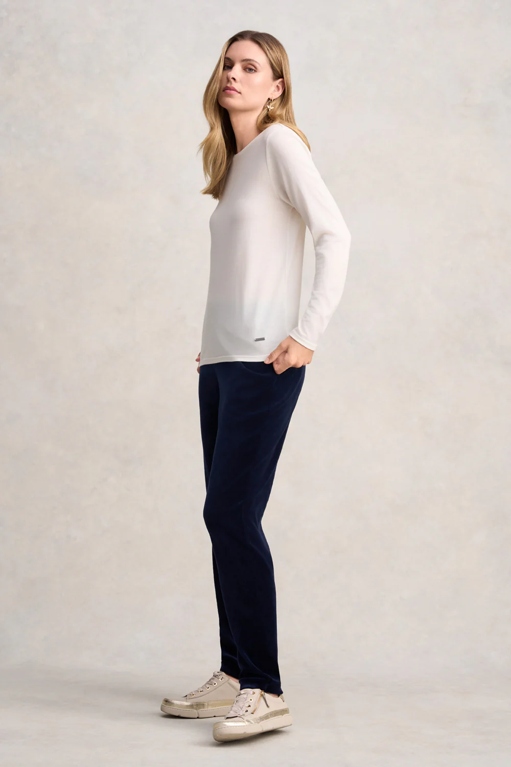 Wool Jersey Tee - Cream - Skullriy