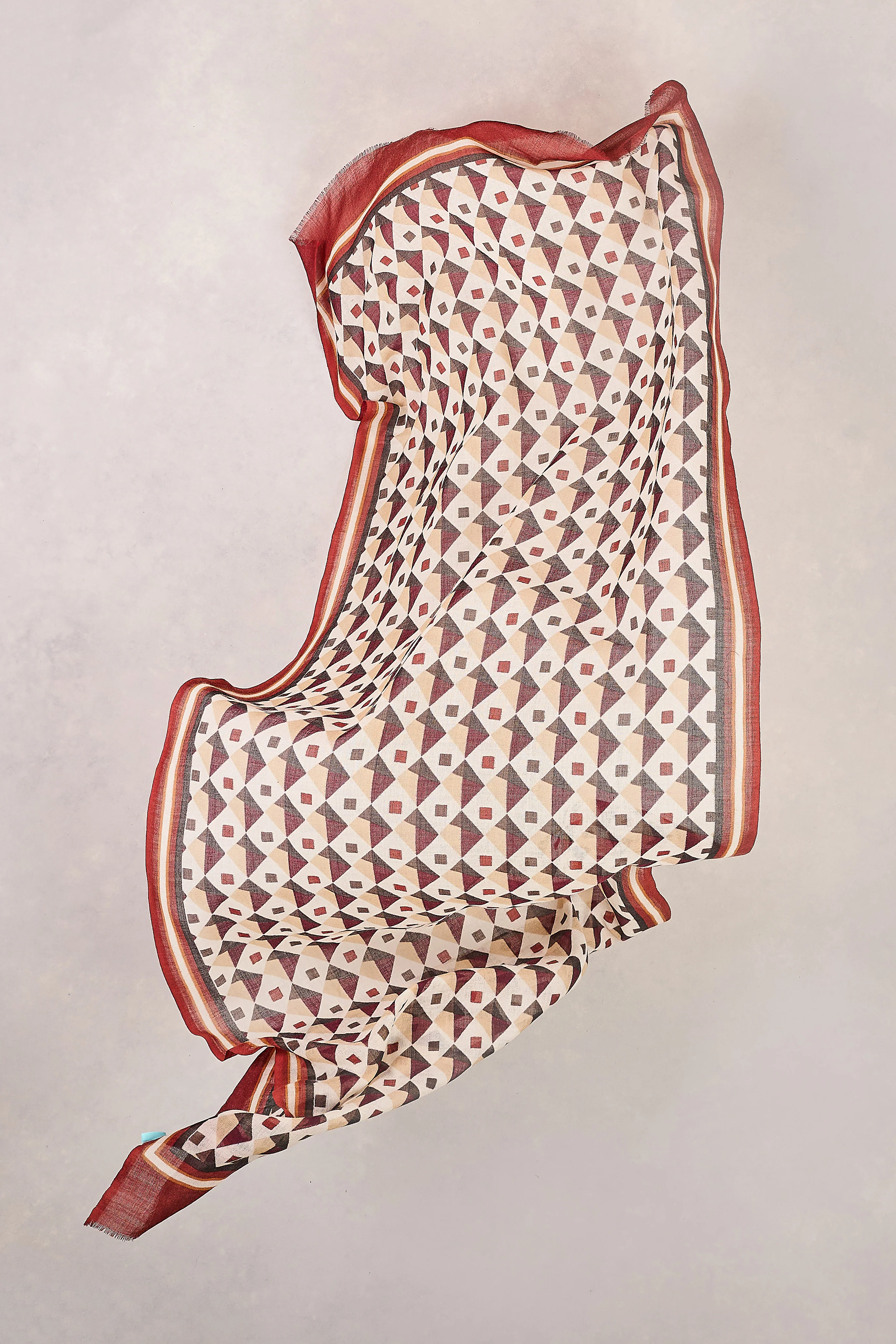 Winter Geo Wool Scarf - Multi - Skullriy