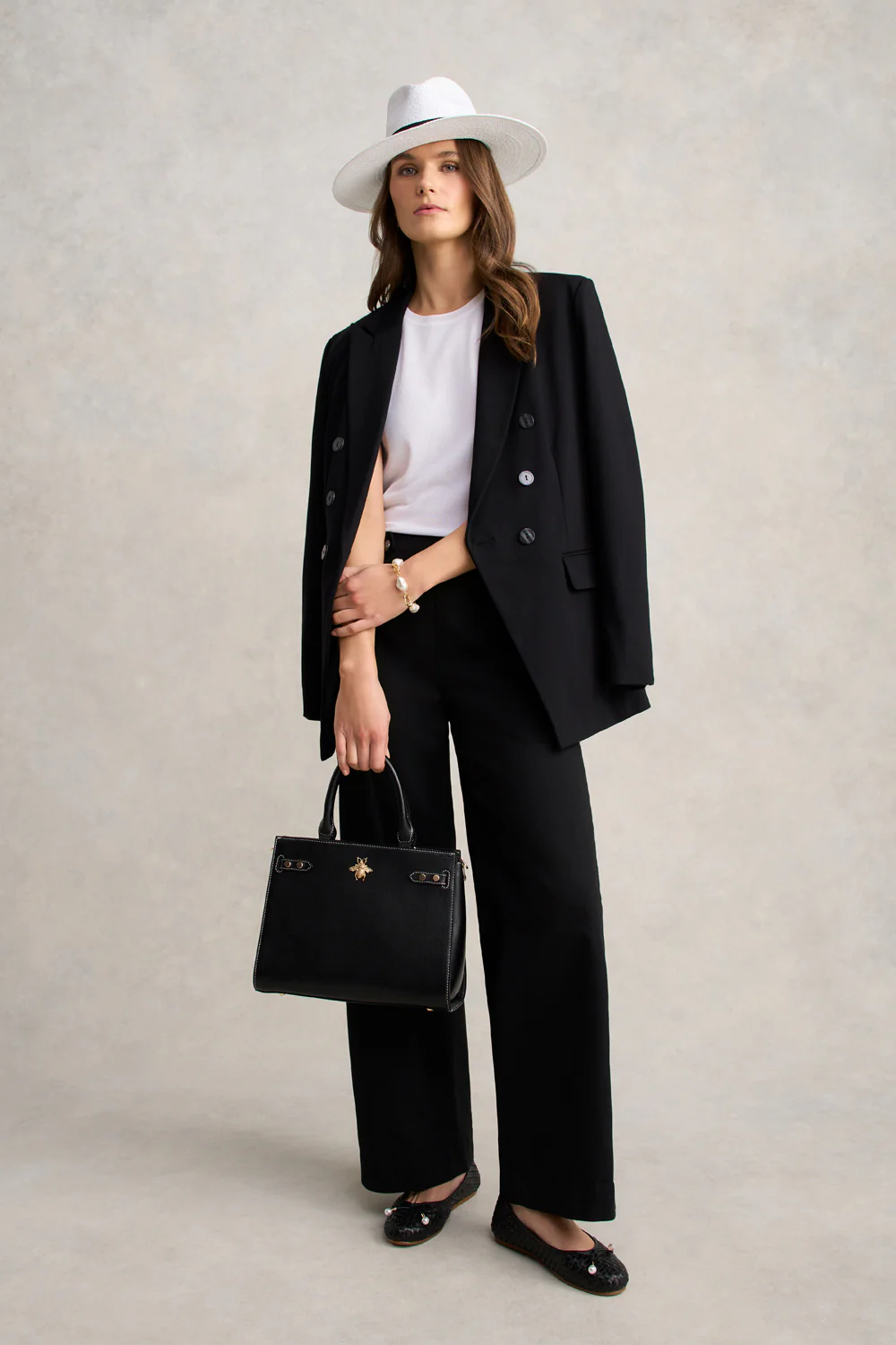 Wide Leg Jeans - Black - Skullriy