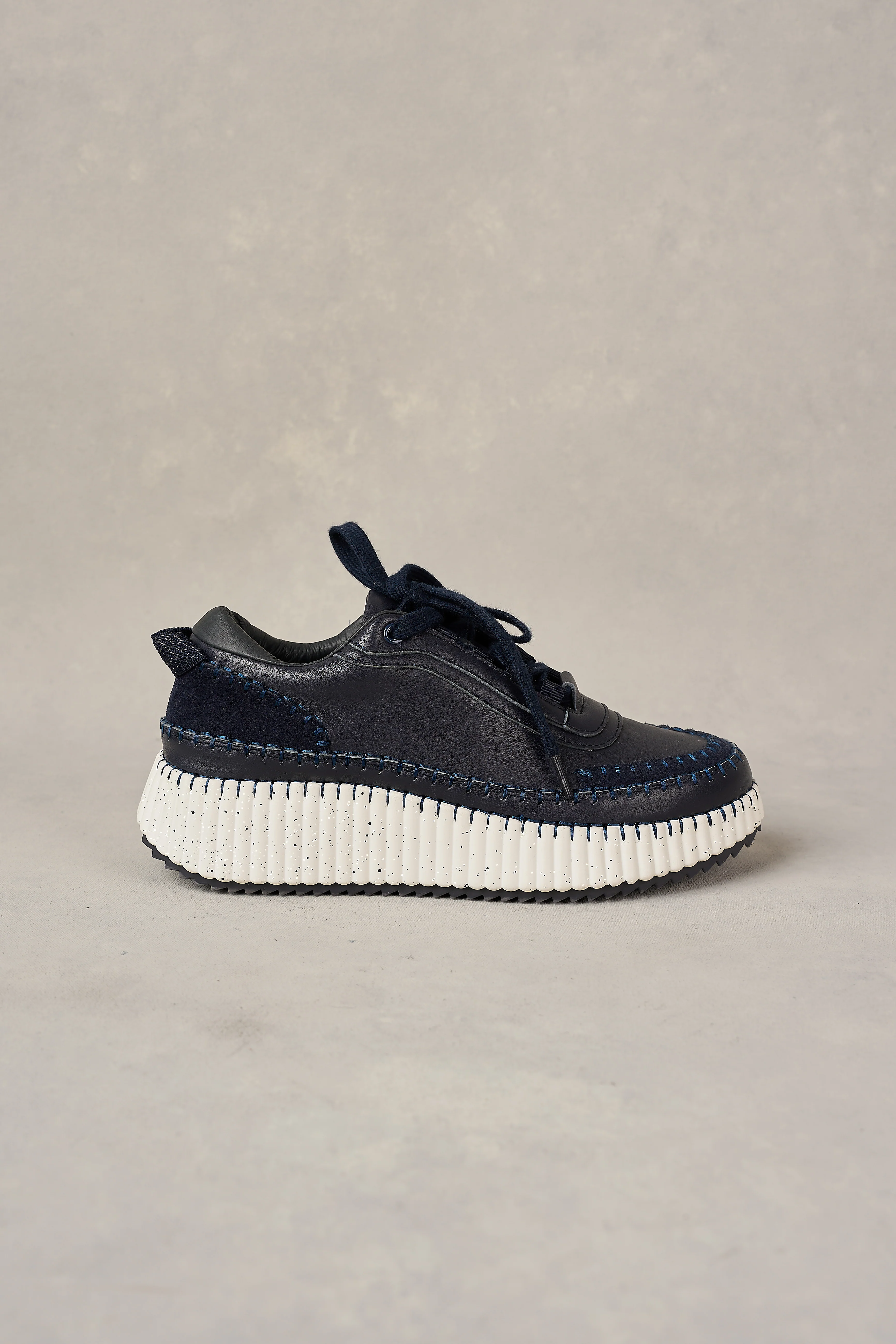 Celine Leather Sneaker - Ink - Skullriy