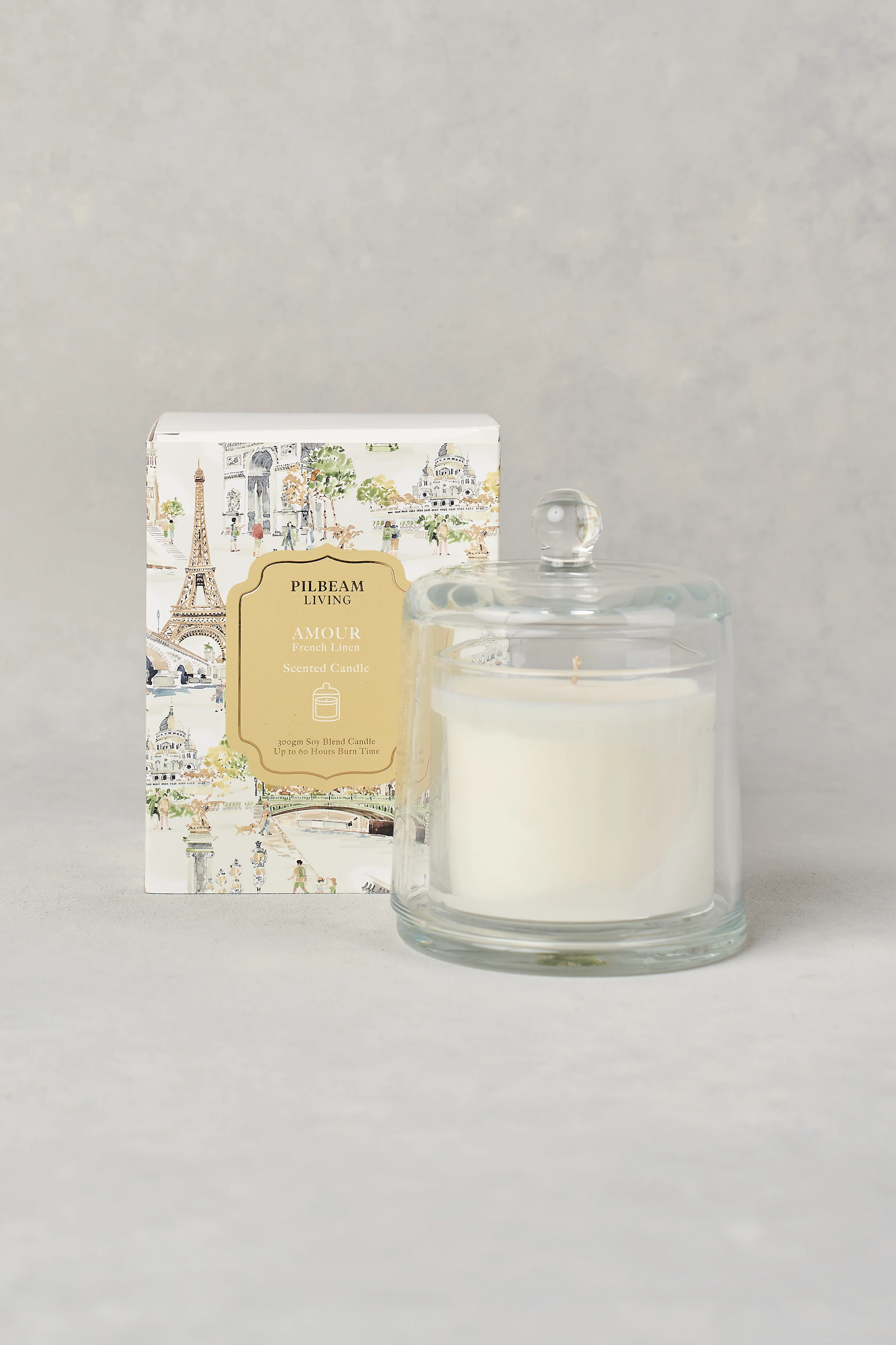 Amour Glass Cloche Candle - Skullriy