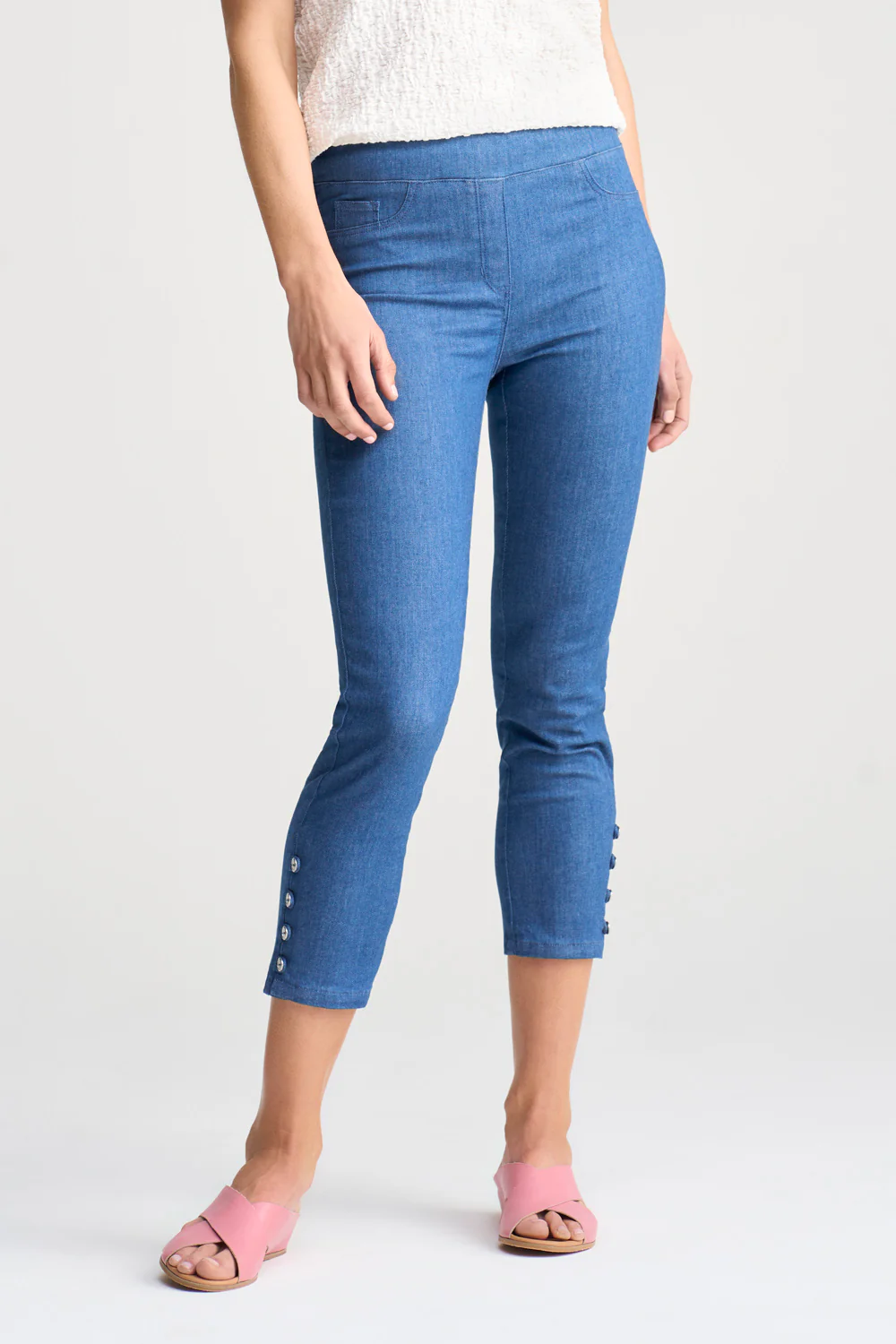 Bengajean  7/8th Button Detail - Ultramarine - Skullriy