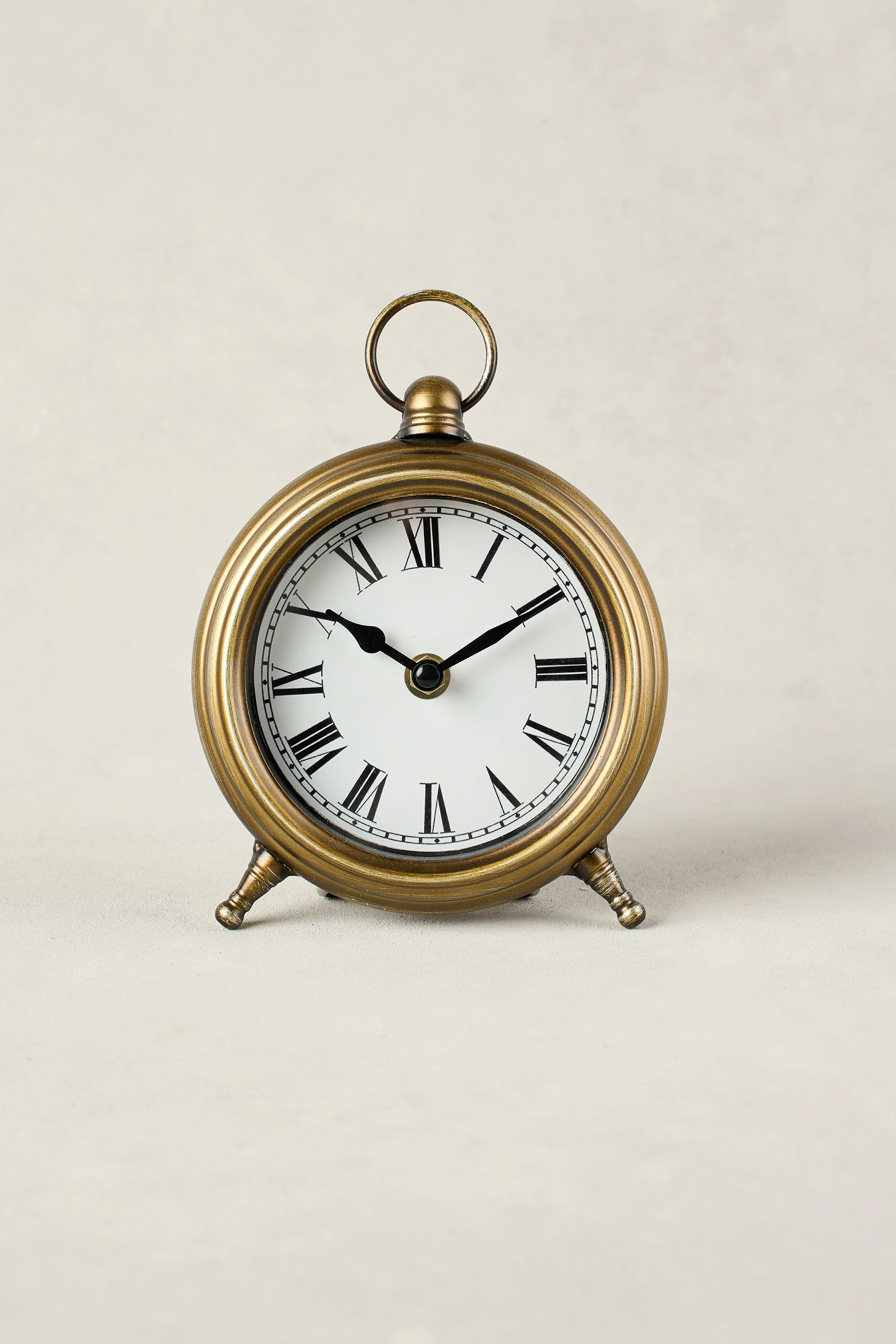 Desk Clock Antique Gold - Skullriy