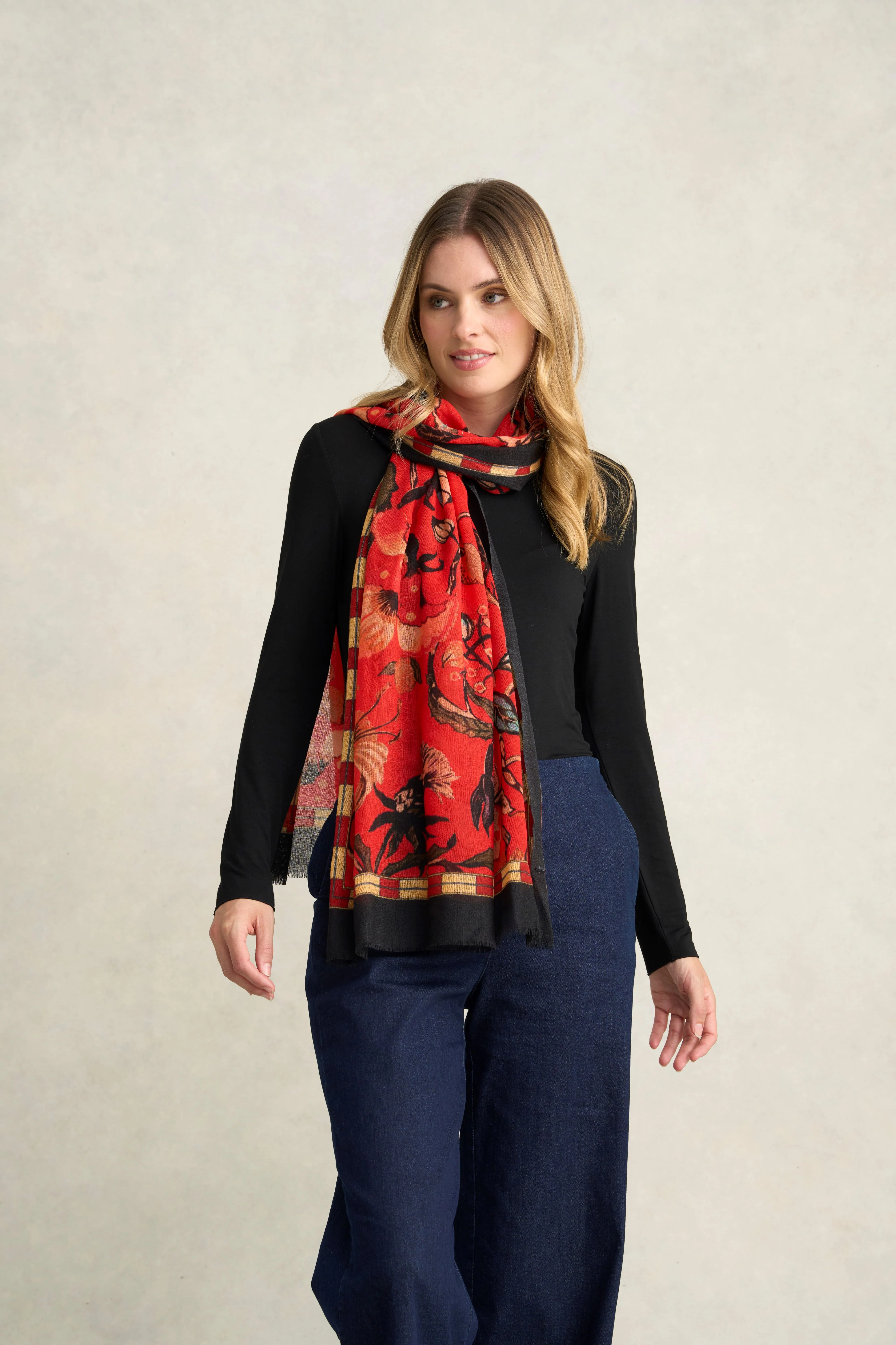 Rouge Garden Wool Scarf - Multicolour - Skullriy