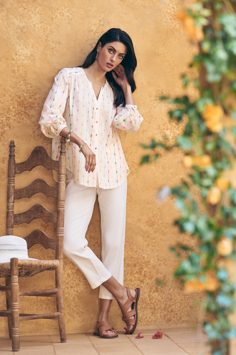 Clip Jacquard Cotton Shirt - Stripe Jacquard - Skullriy