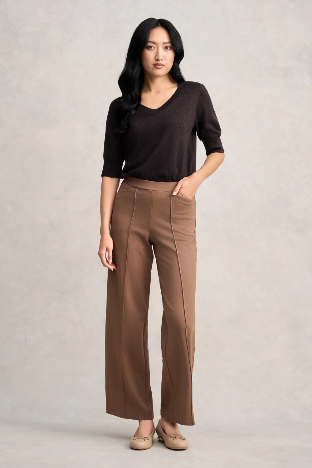 Wide Leg Pant - Camel - Skullriy