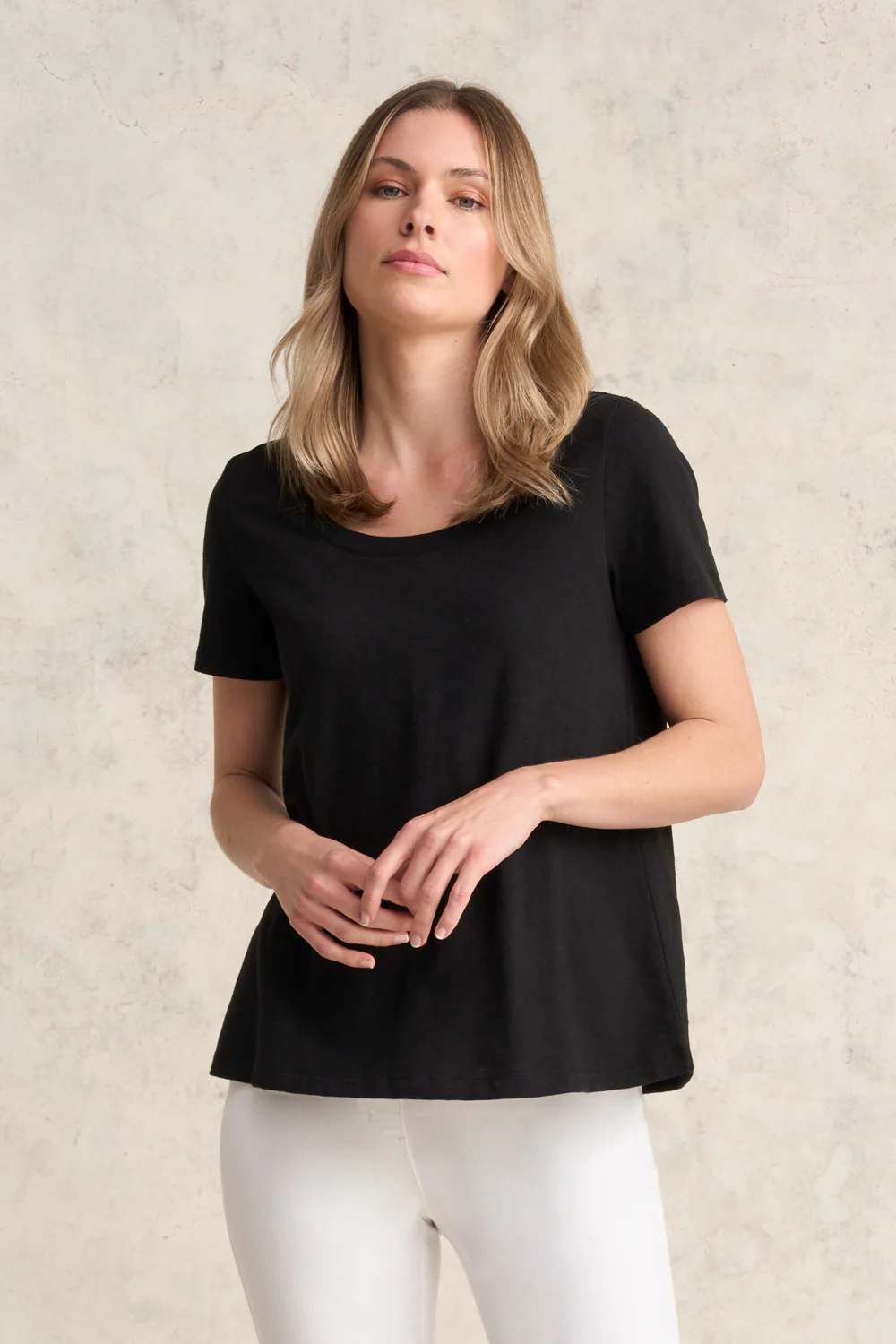 Organic Cotton Slub T-Shirt - Black - Skullriy