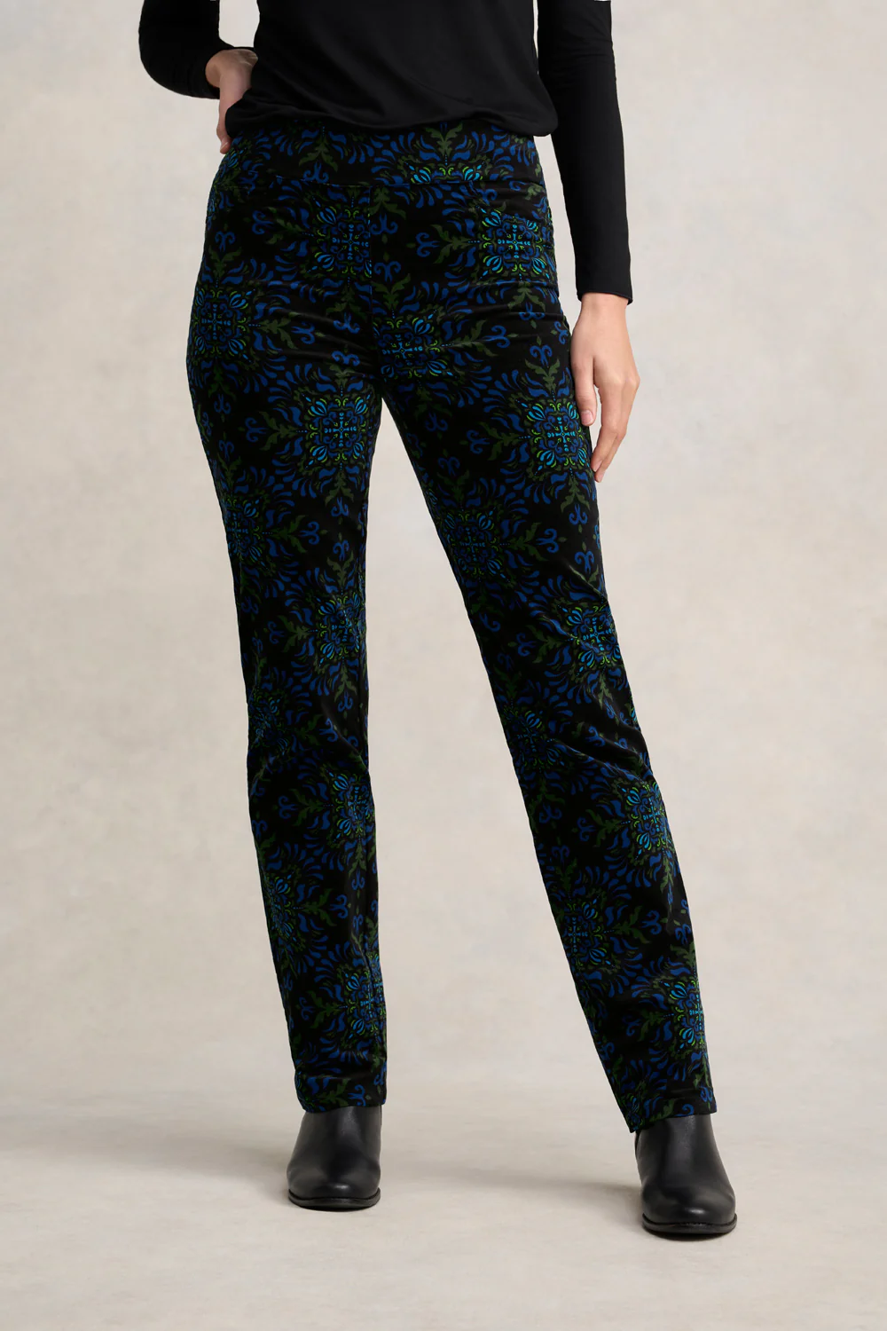 Bengajean  Velvet Straight Leg - La Boheme Print - Skullriy