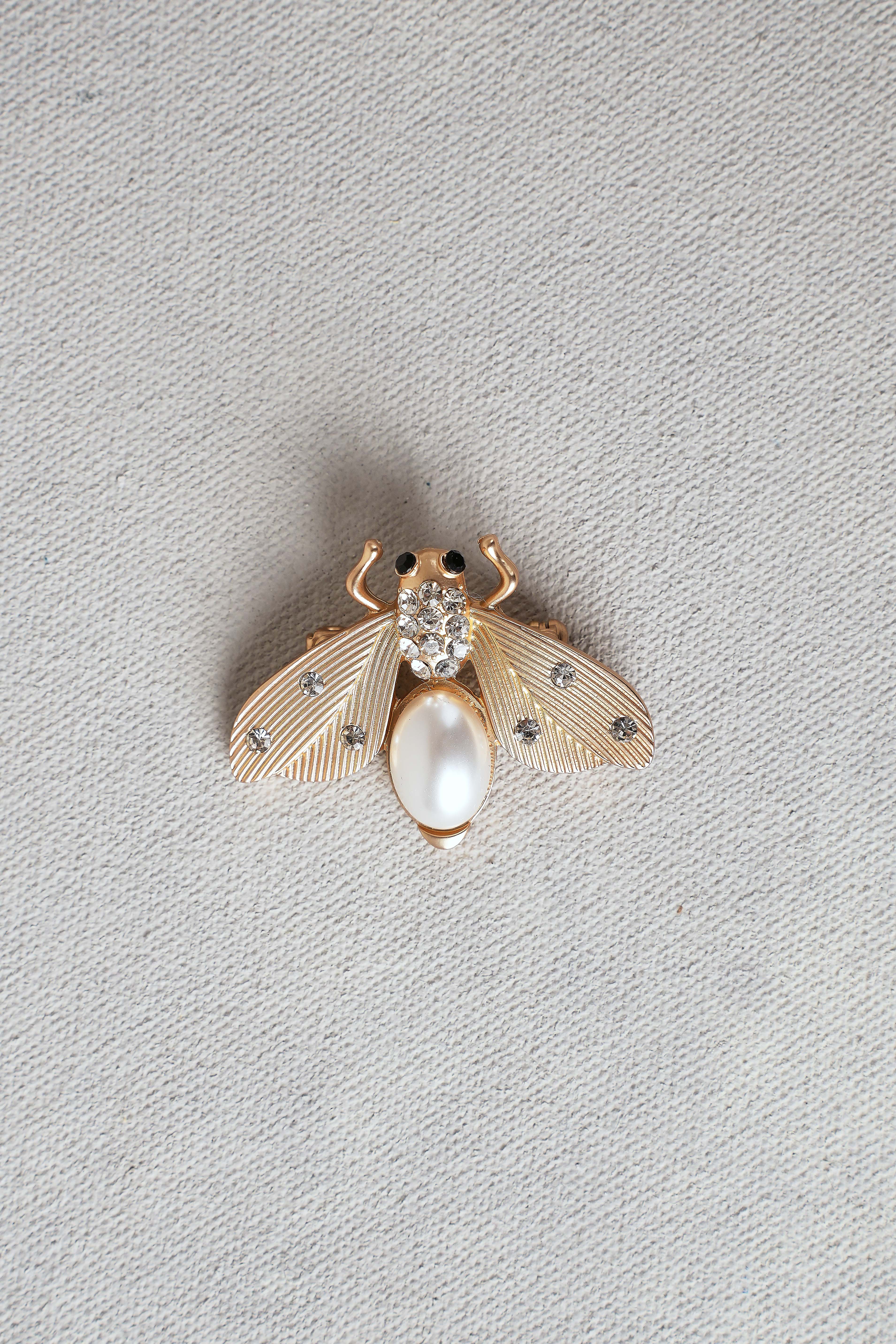 Bee Brooch  C Gold - Skullriy