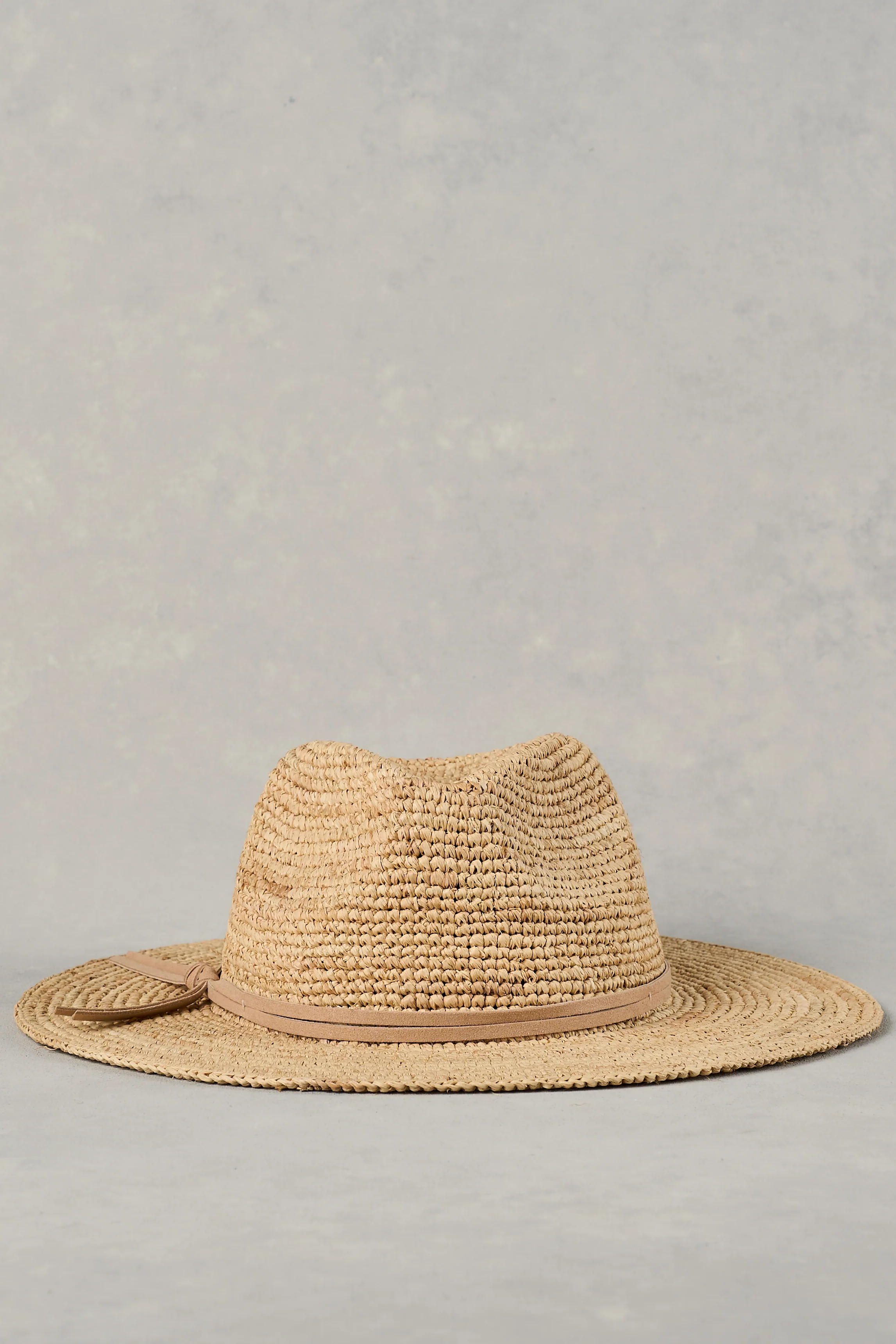 Raffia Fedora  C Natural - Skullriy
