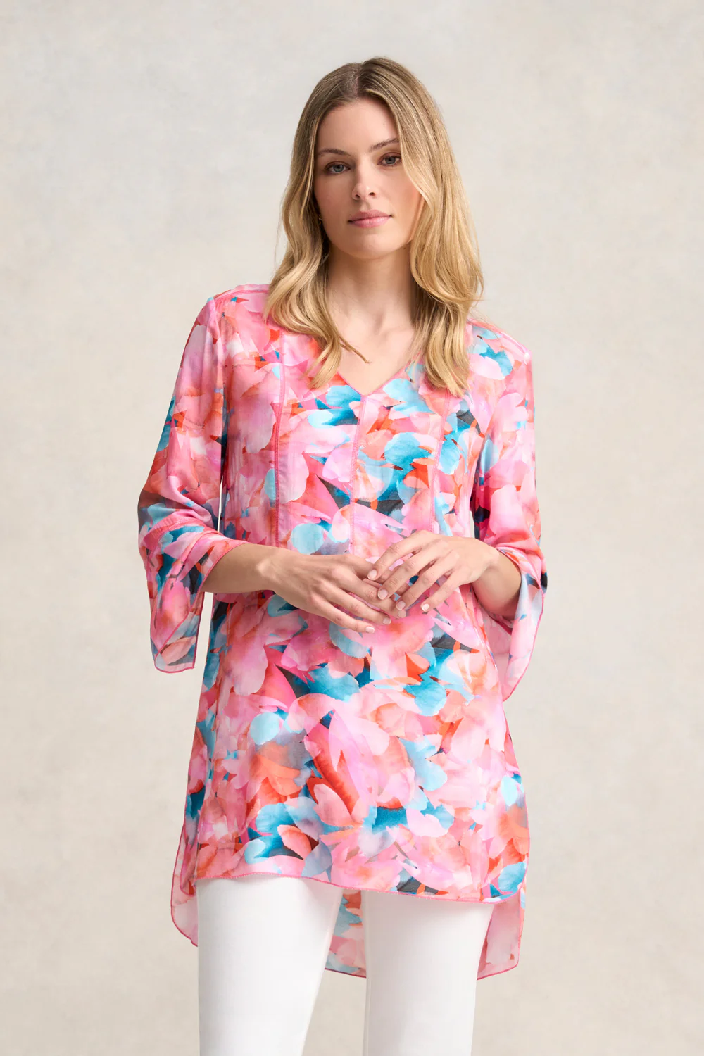 Top Stitch Kaftan - Summer Floral - Skullriy
