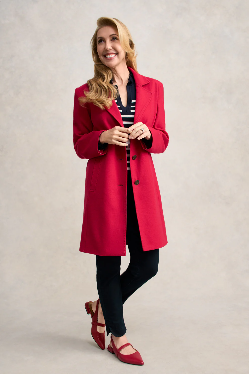 Wool Coat - Rouge - Skullriy