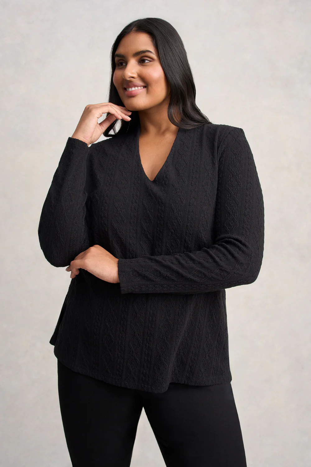 Jacquard Swing Top - Black - Skullriy