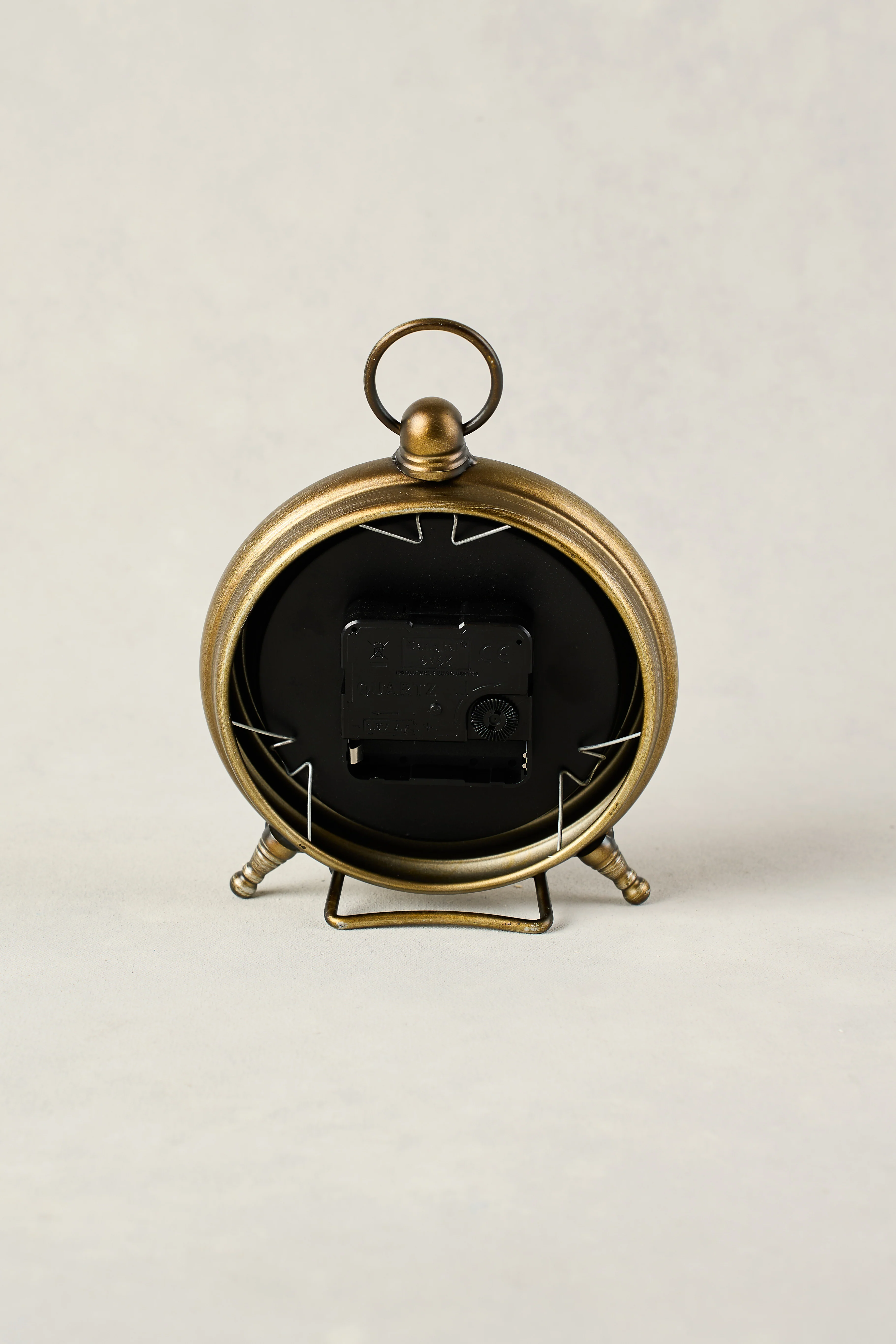 Desk Clock Antique Gold - Skullriy