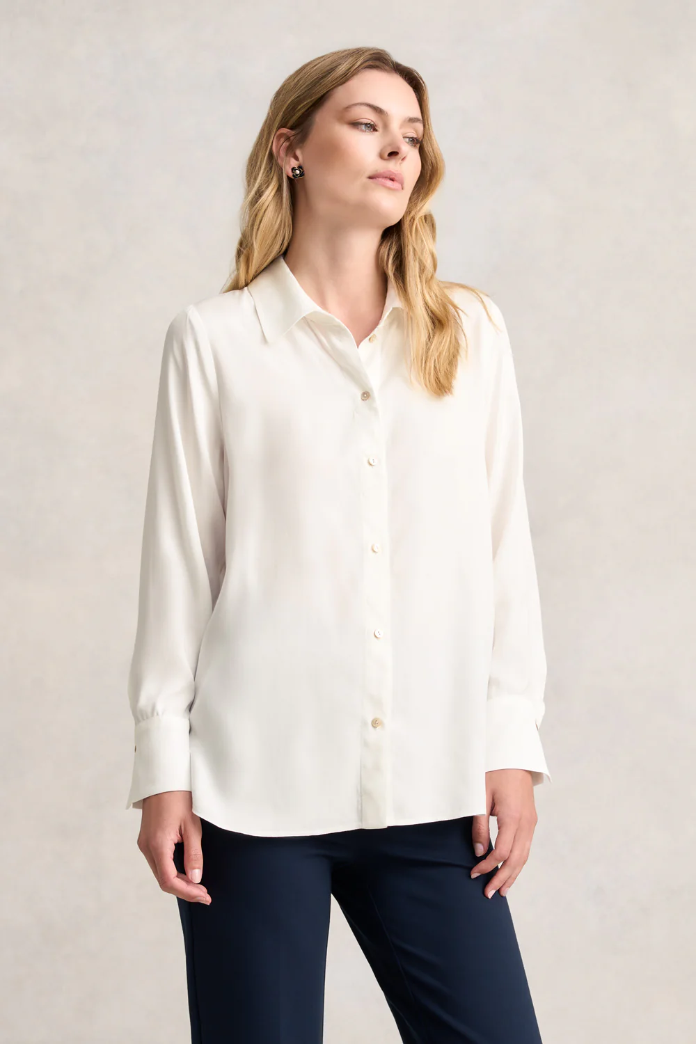 Soft Twill Shirt - Chalk - Skullriy