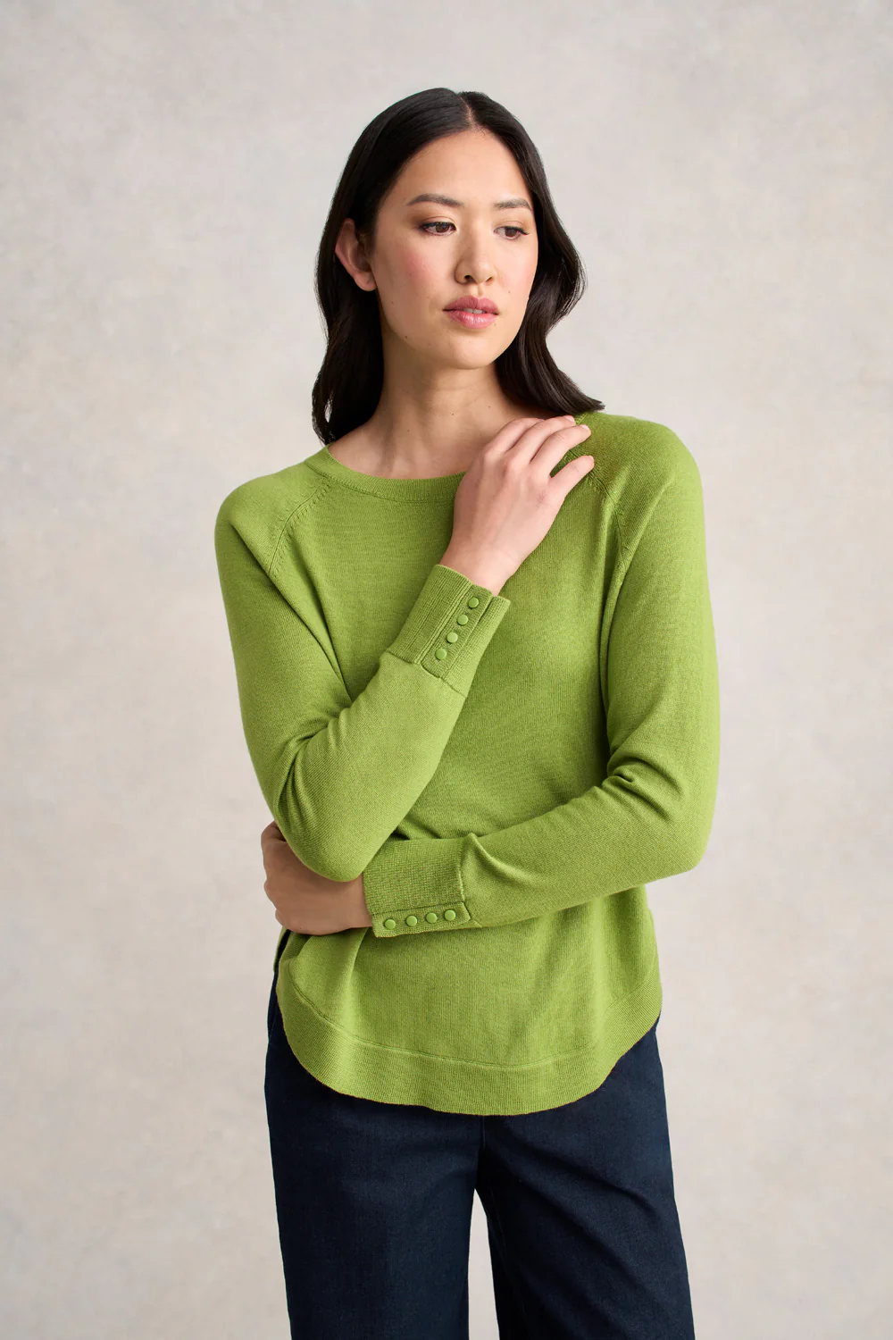 Extra Fine Merino Jumper - Pear - Skullriy