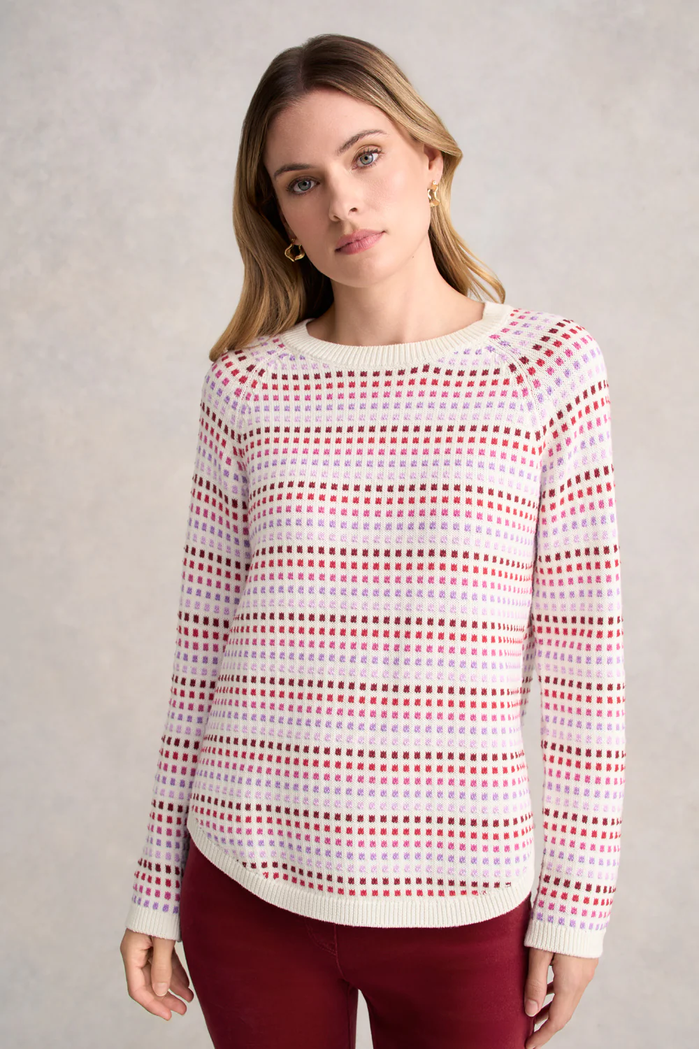 Organic Cotton Jumper - Red Multi Dot - Skullriy
