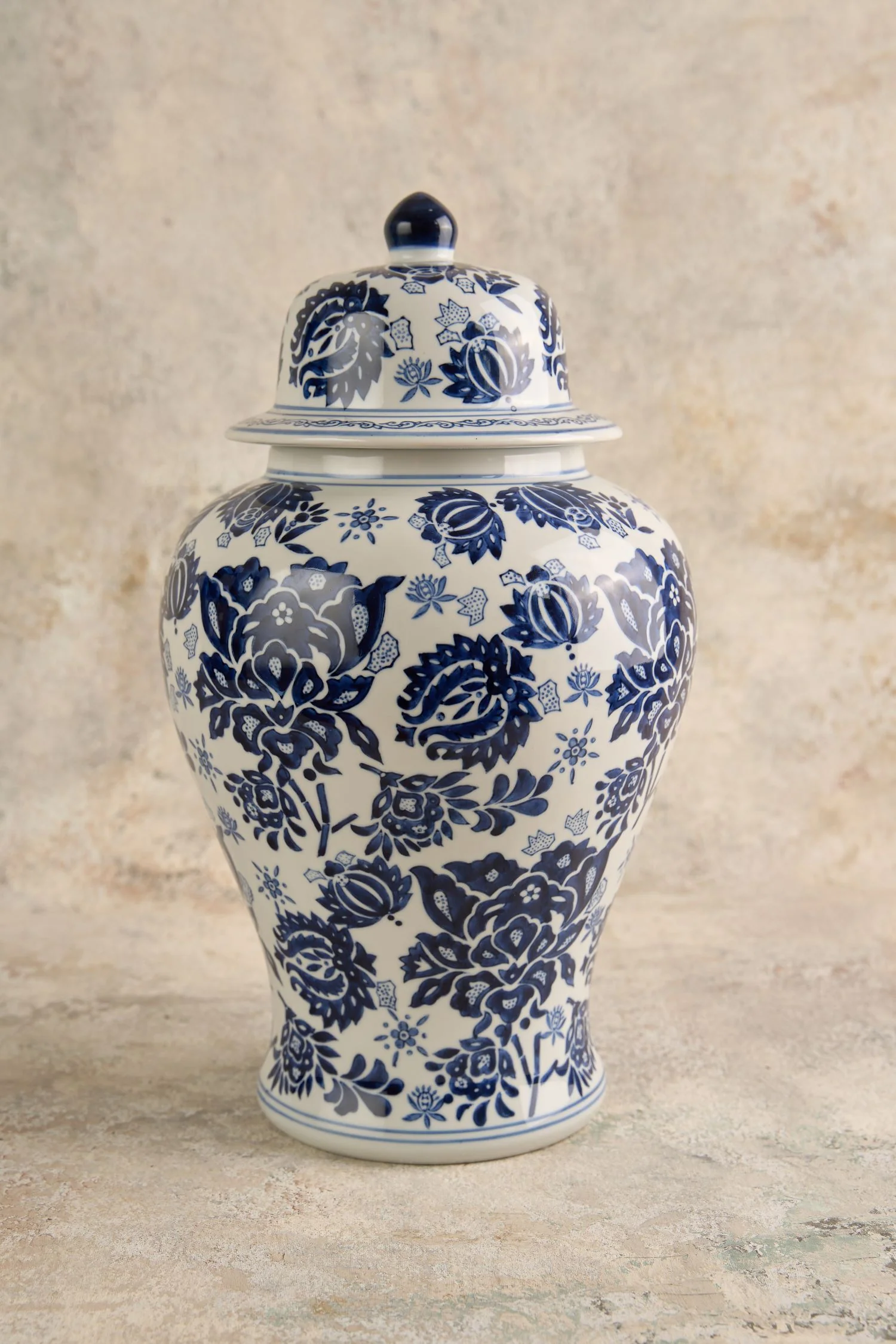 French Blue Temple Jar - Skullriy