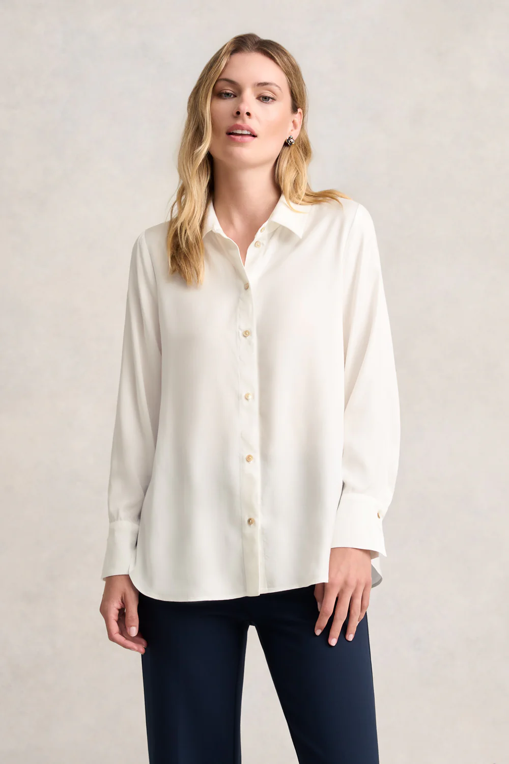 Soft Twill Shirt - Chalk - Skullriy