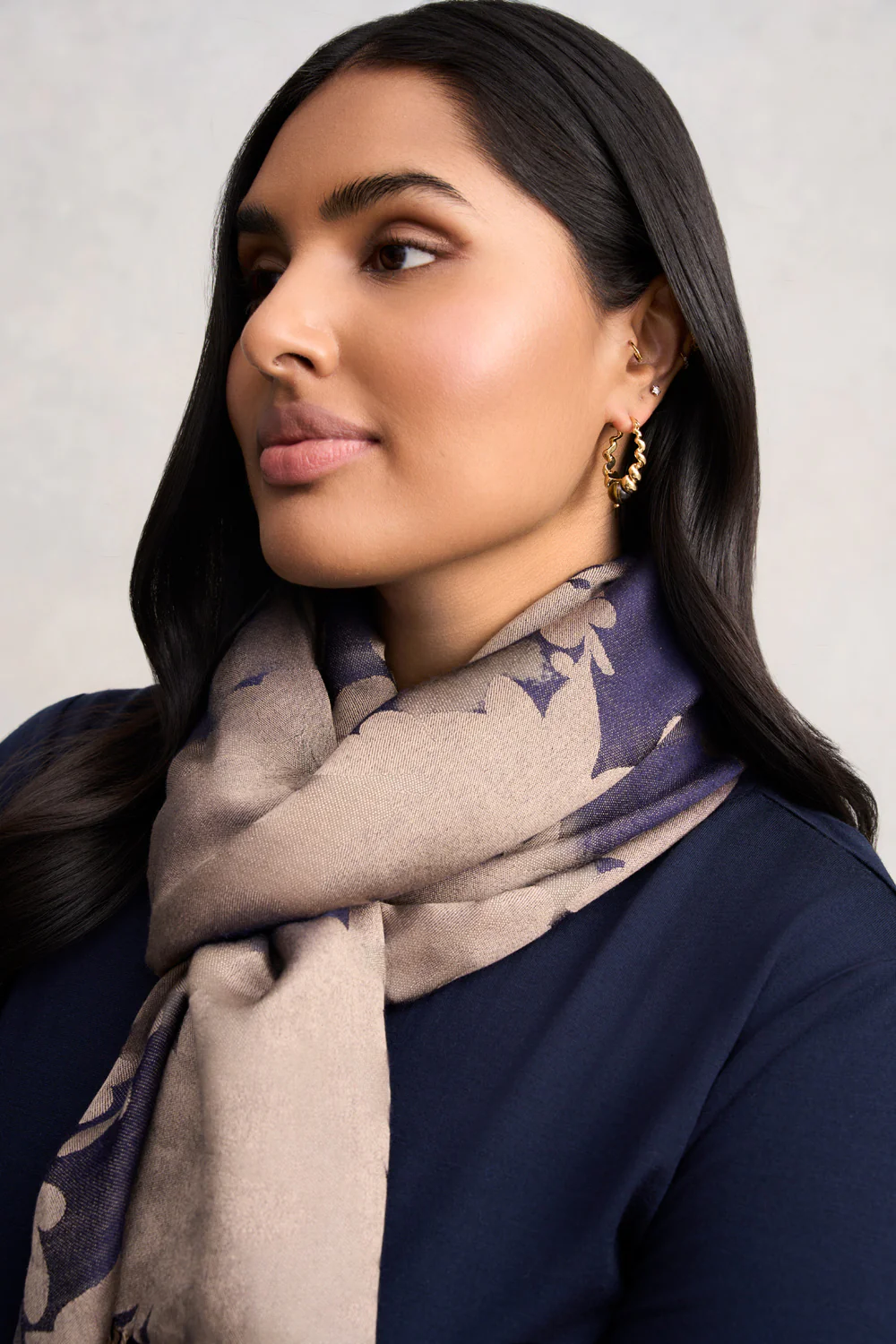 Swirl Stone Earrings - Gold - Skullriy