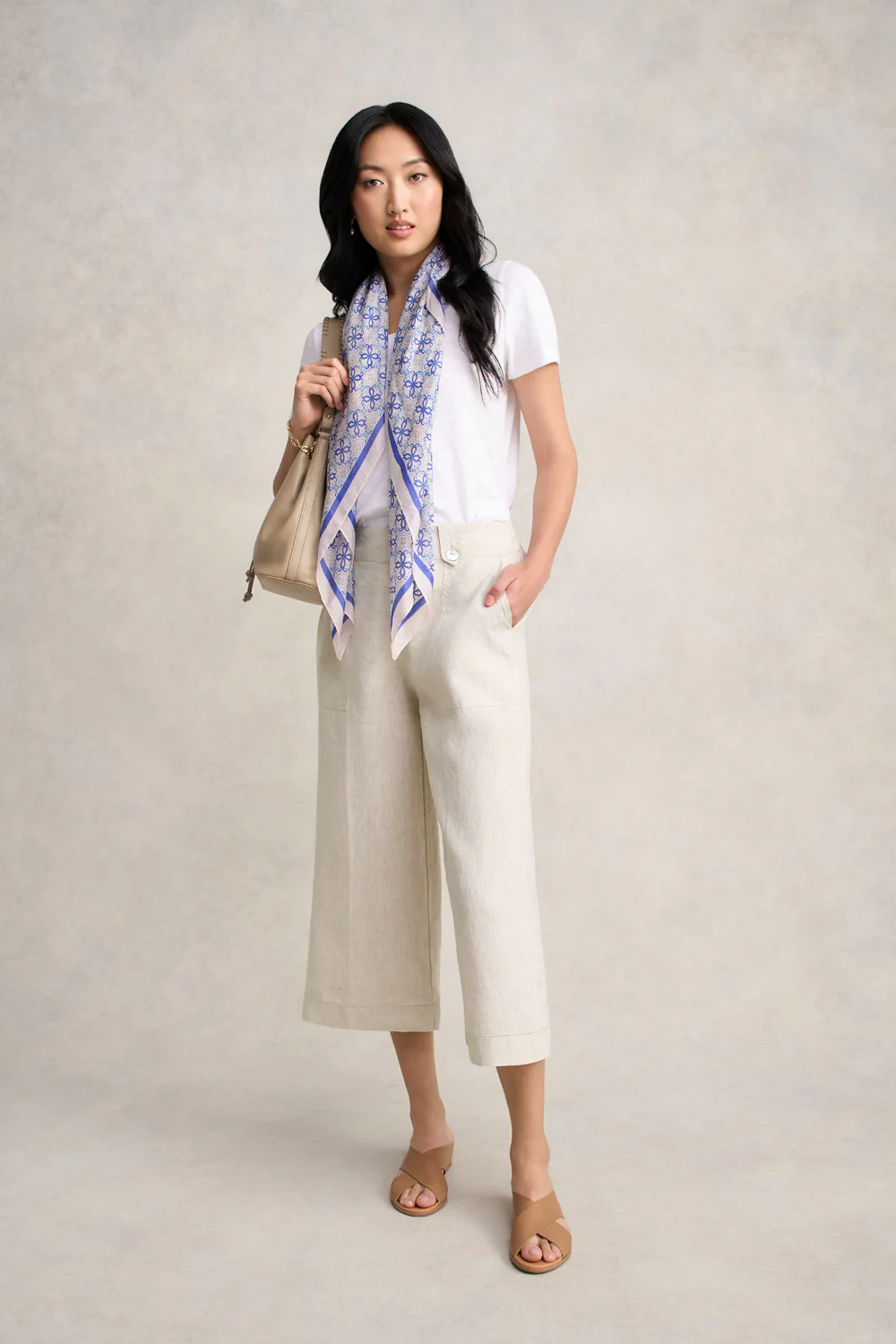 Linen Culotte - Natural Cross Dye - Skullriy