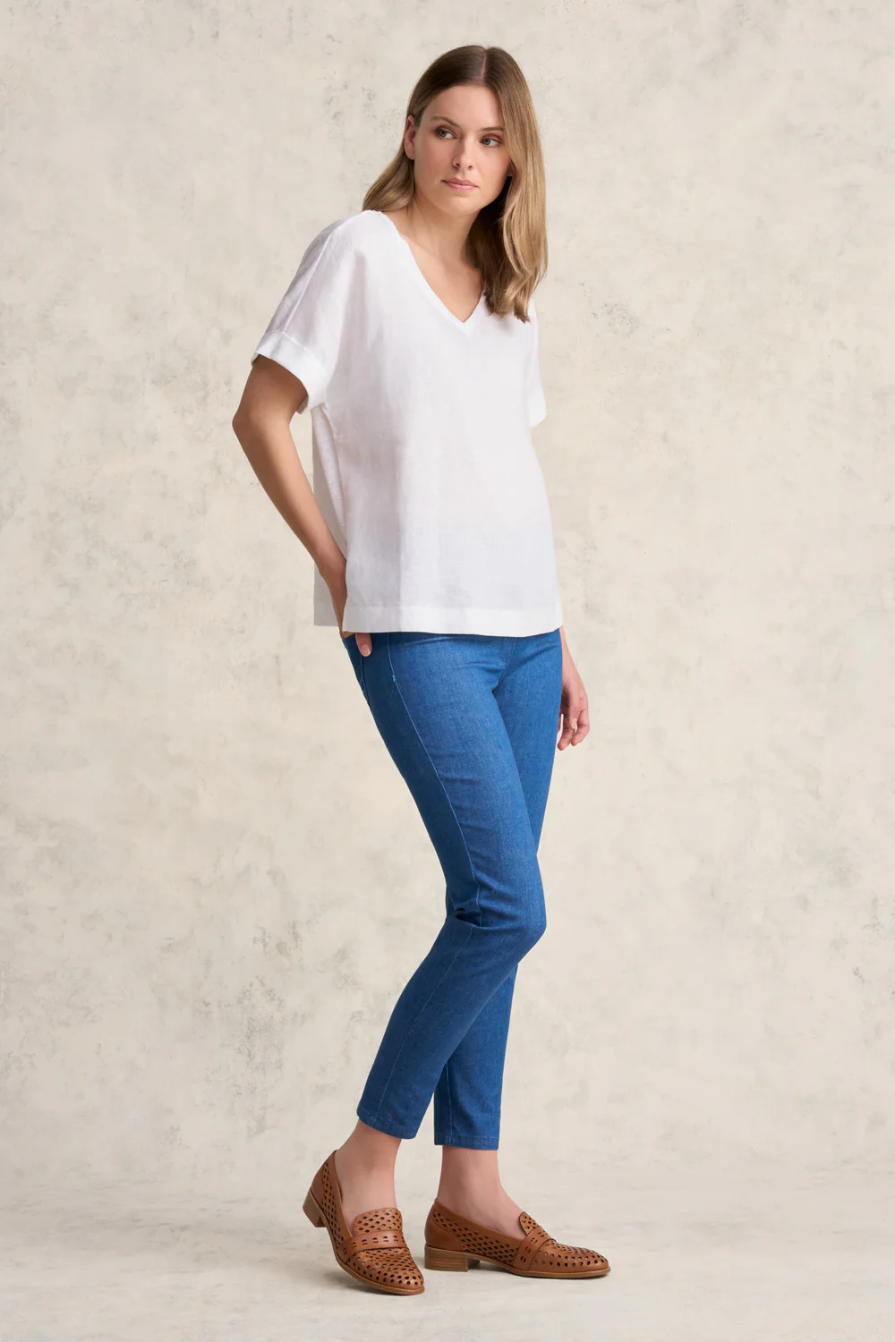 Hillary Heeled Loafer - Tan - Skullriy