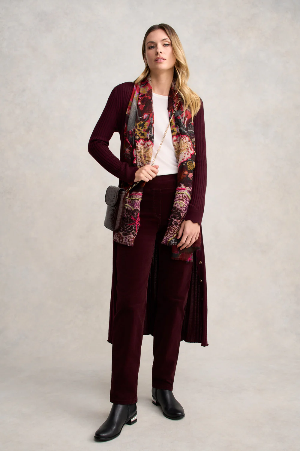 Bengajean  Cord Straight Leg - Burgundy - Skullriy