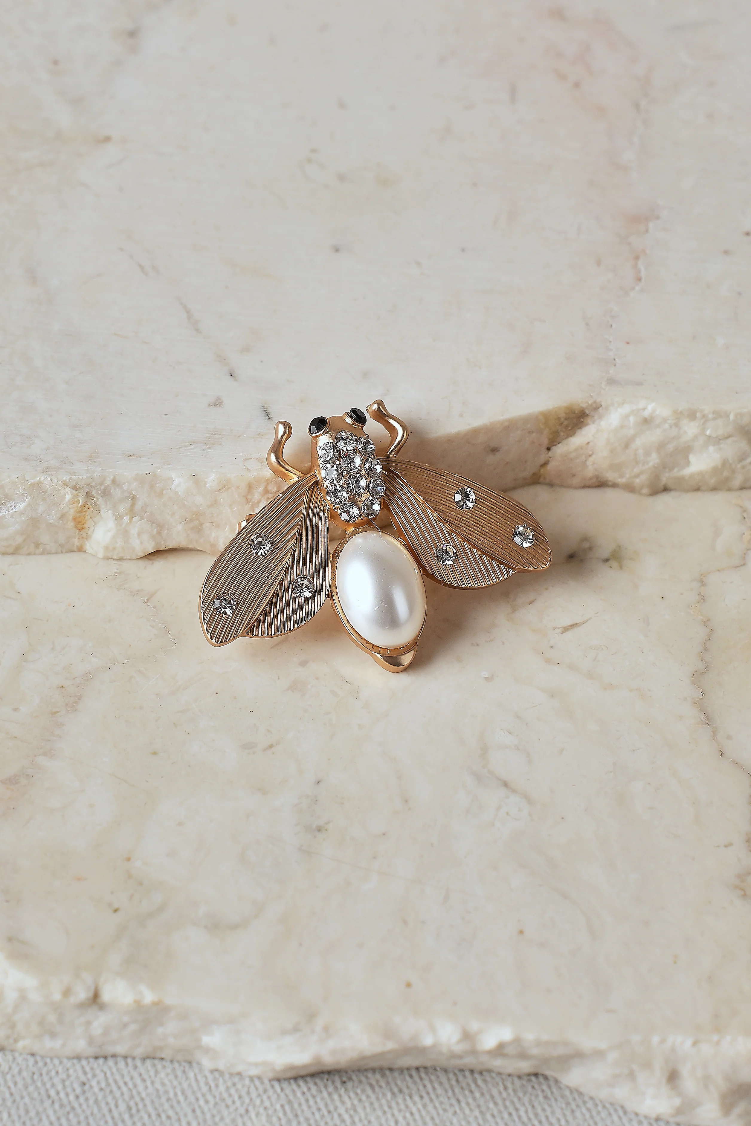 Bee Brooch  C Gold - Skullriy