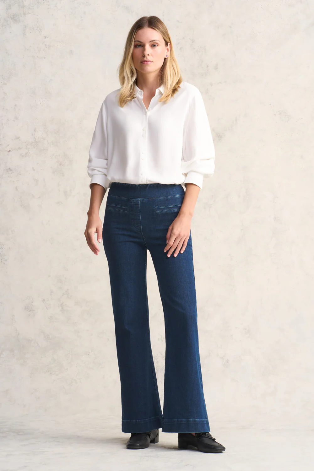 Bengajean  Le Flare - Dark Wash Denim - Skullriy