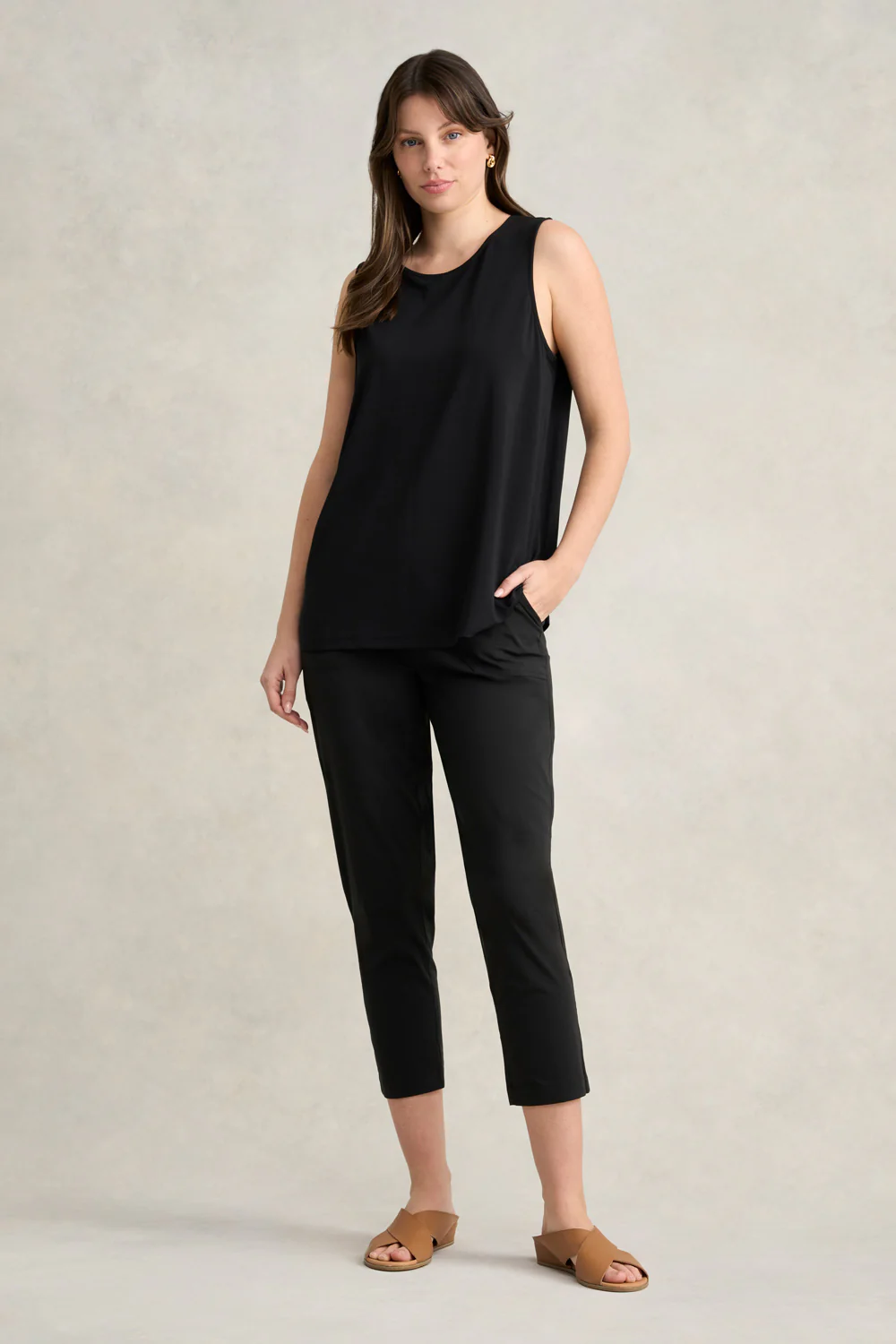 High Twist Jersey Cami - Black - Skullriy