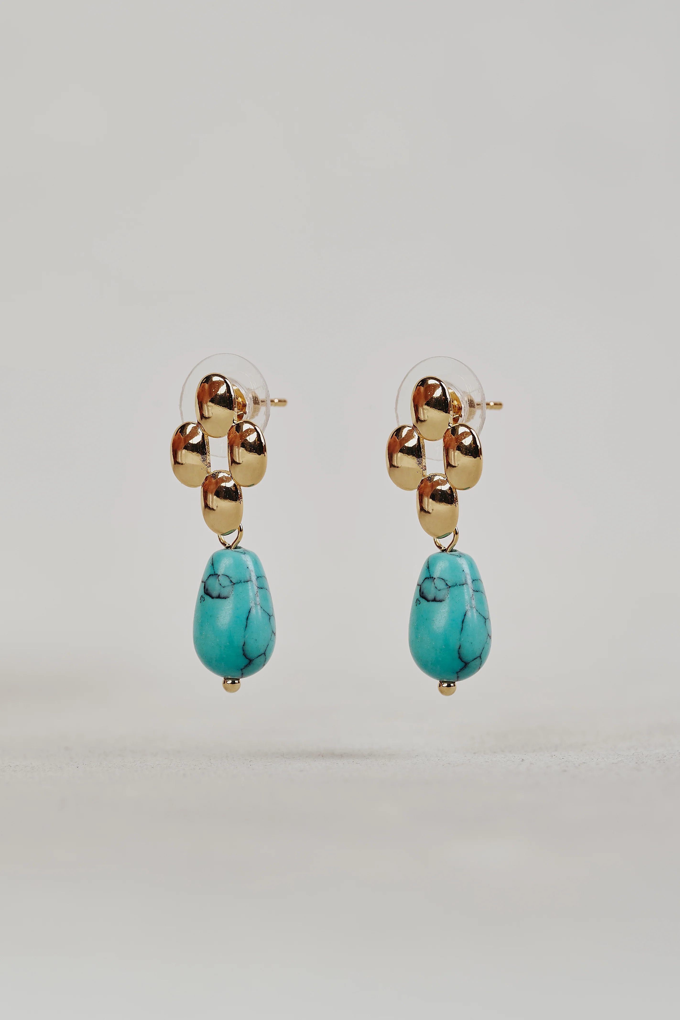 Turquoise Drop Earrings - Skullriy