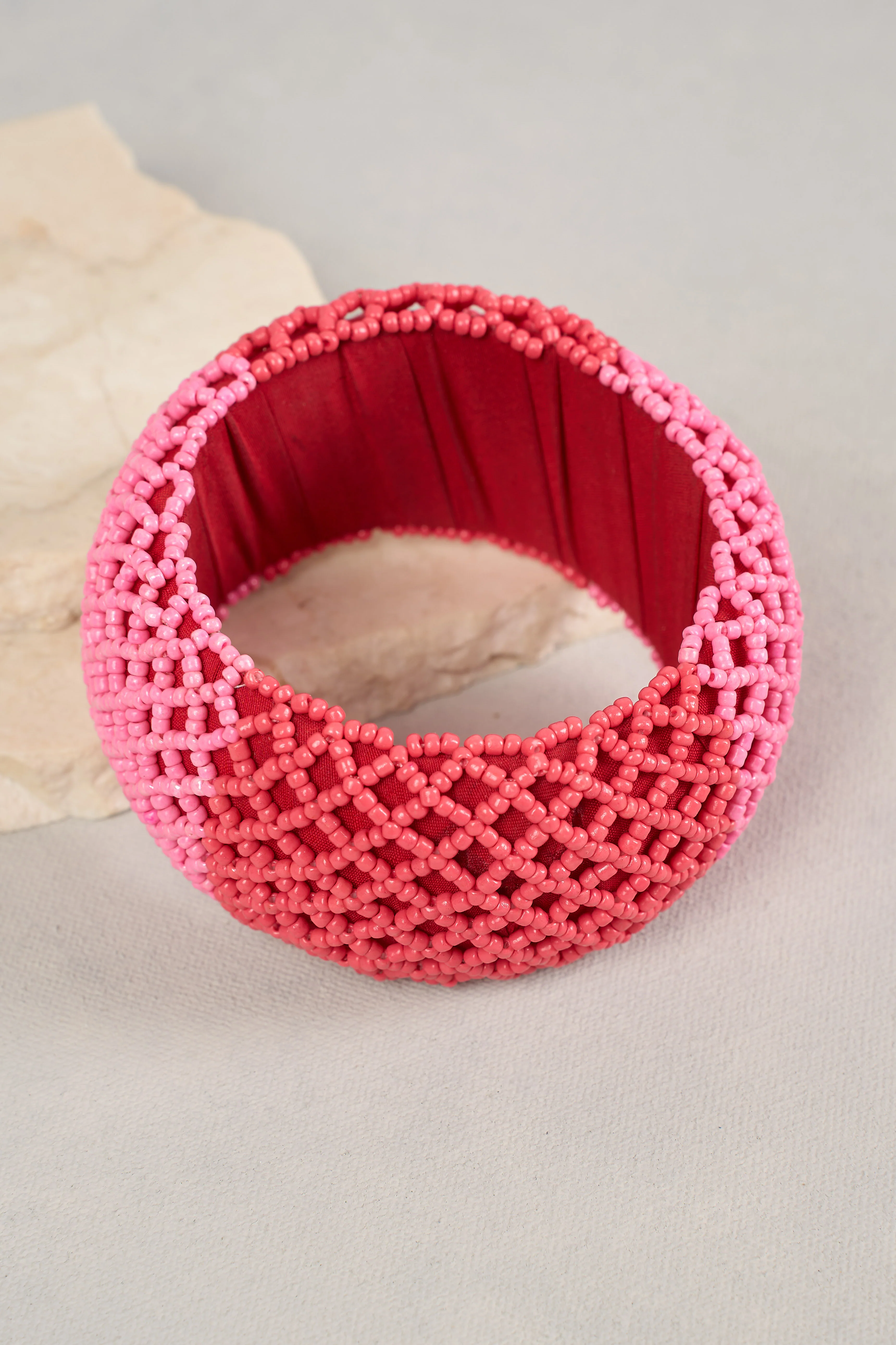 Rose Beaded Bangle - Skullriy