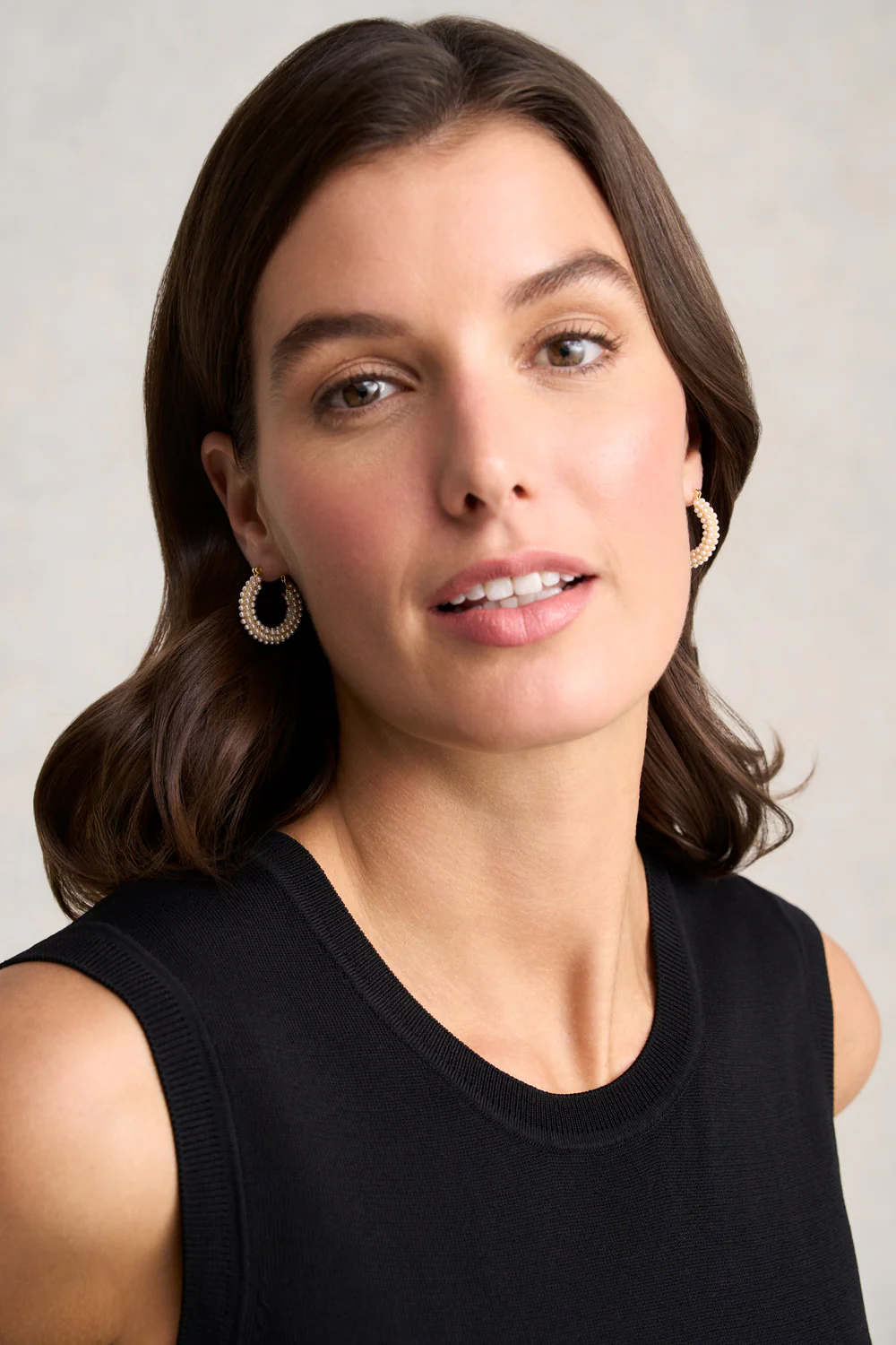 Pearl Hoops  C Cream - Skullriy